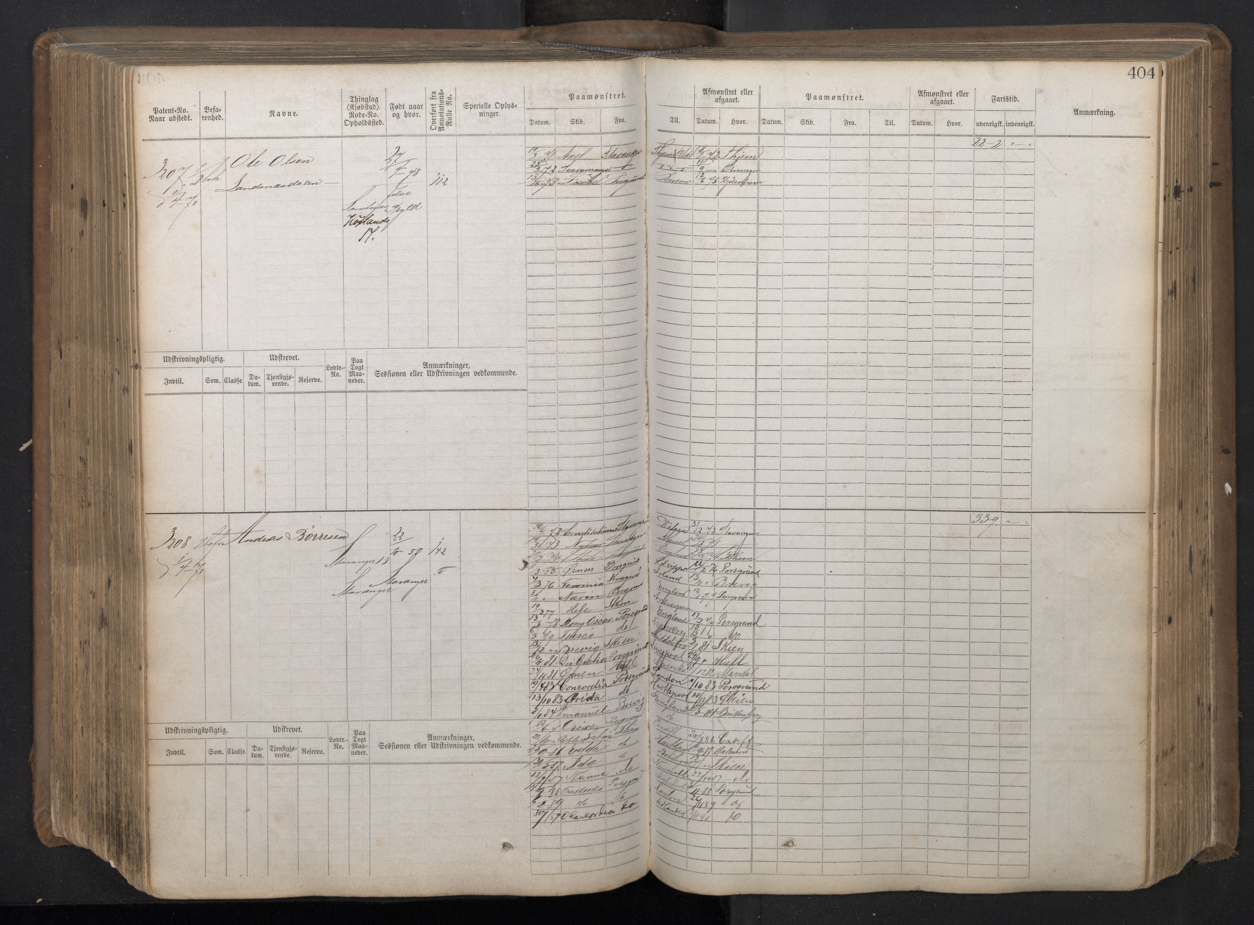 Stavanger sjømannskontor, AV/SAST-A-102006/F/Fb/Fbb/L0018: Sjøfartshovedrulle patnentnr. 2402-3602 (dublett), 1869, p. 408