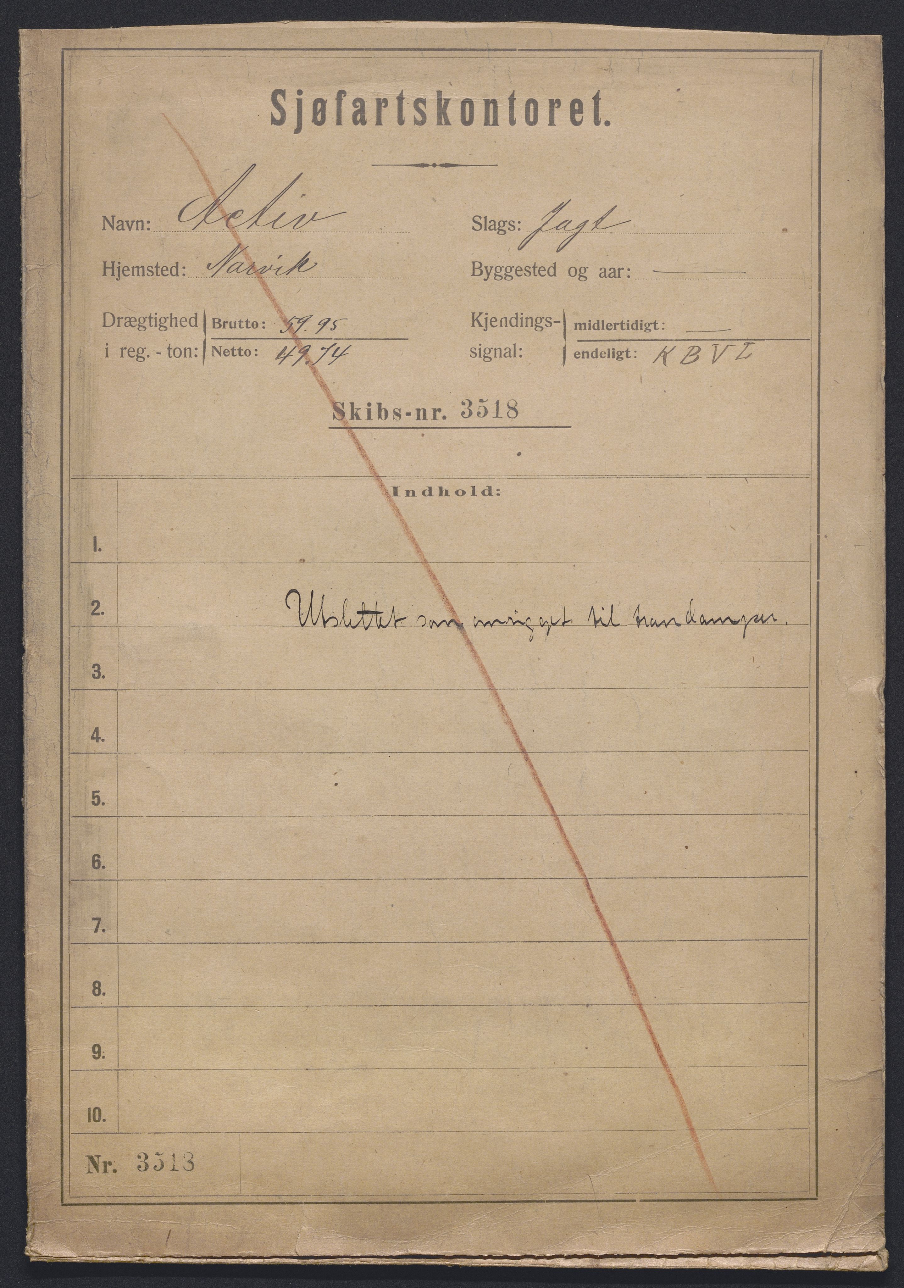 Sjøfartsdirektoratet med forløpere, skipsmapper slettede skip, AV/RA-S-4998/F/Fa/L0002: --, 1873-1923, p. 655