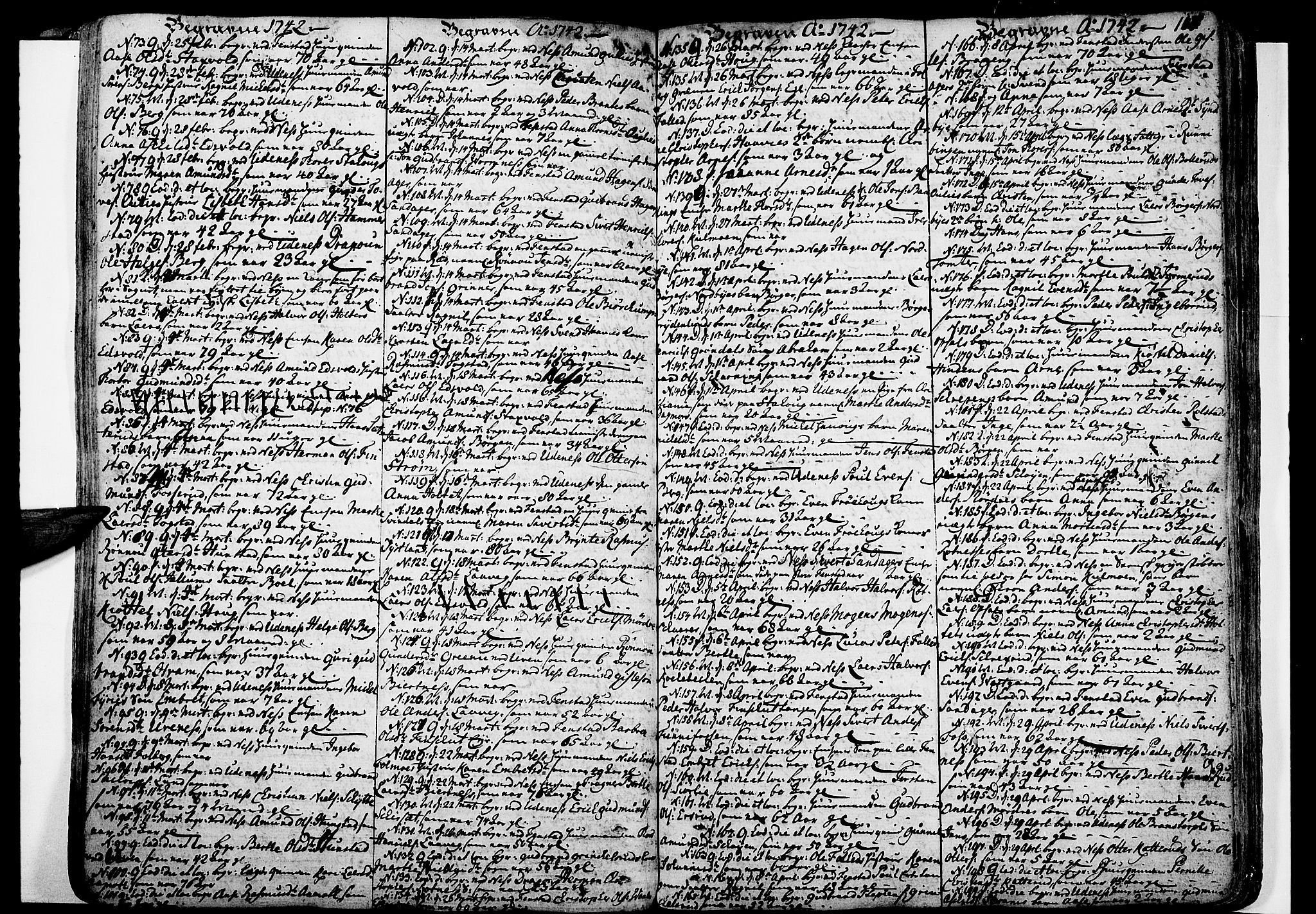 Nes prestekontor Kirkebøker, SAO/A-10410/F/Fa/L0003: Parish register (official) no. I 3, 1734-1781, p. 110