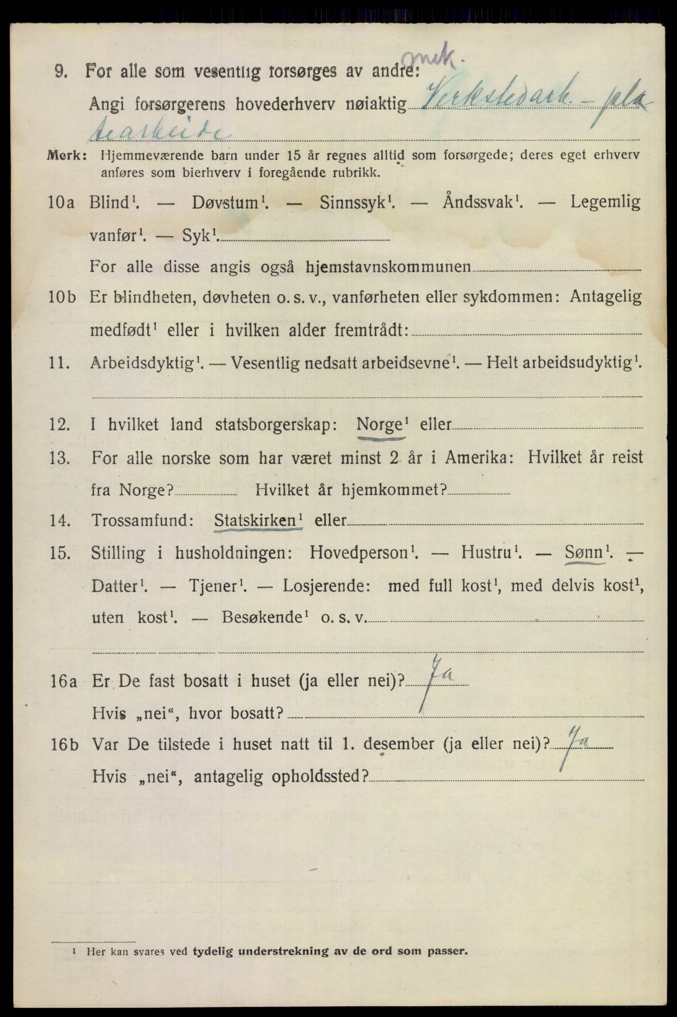 SAKO, 1920 census for Sandeherred, 1920, p. 14253