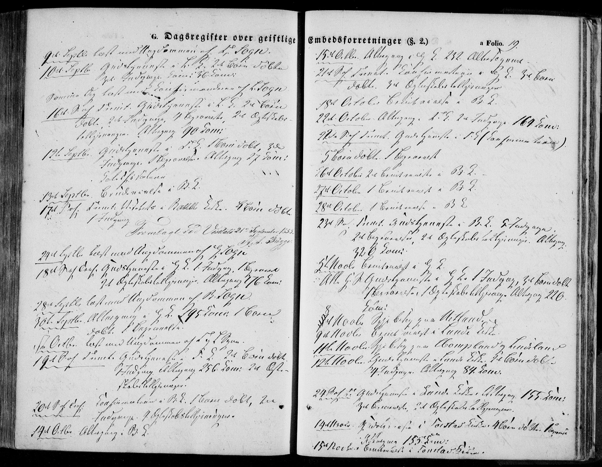 Bakke sokneprestkontor, AV/SAK-1111-0002/F/Fa/Faa/L0005: Parish register (official) no. A 5, 1847-1855, p. 19