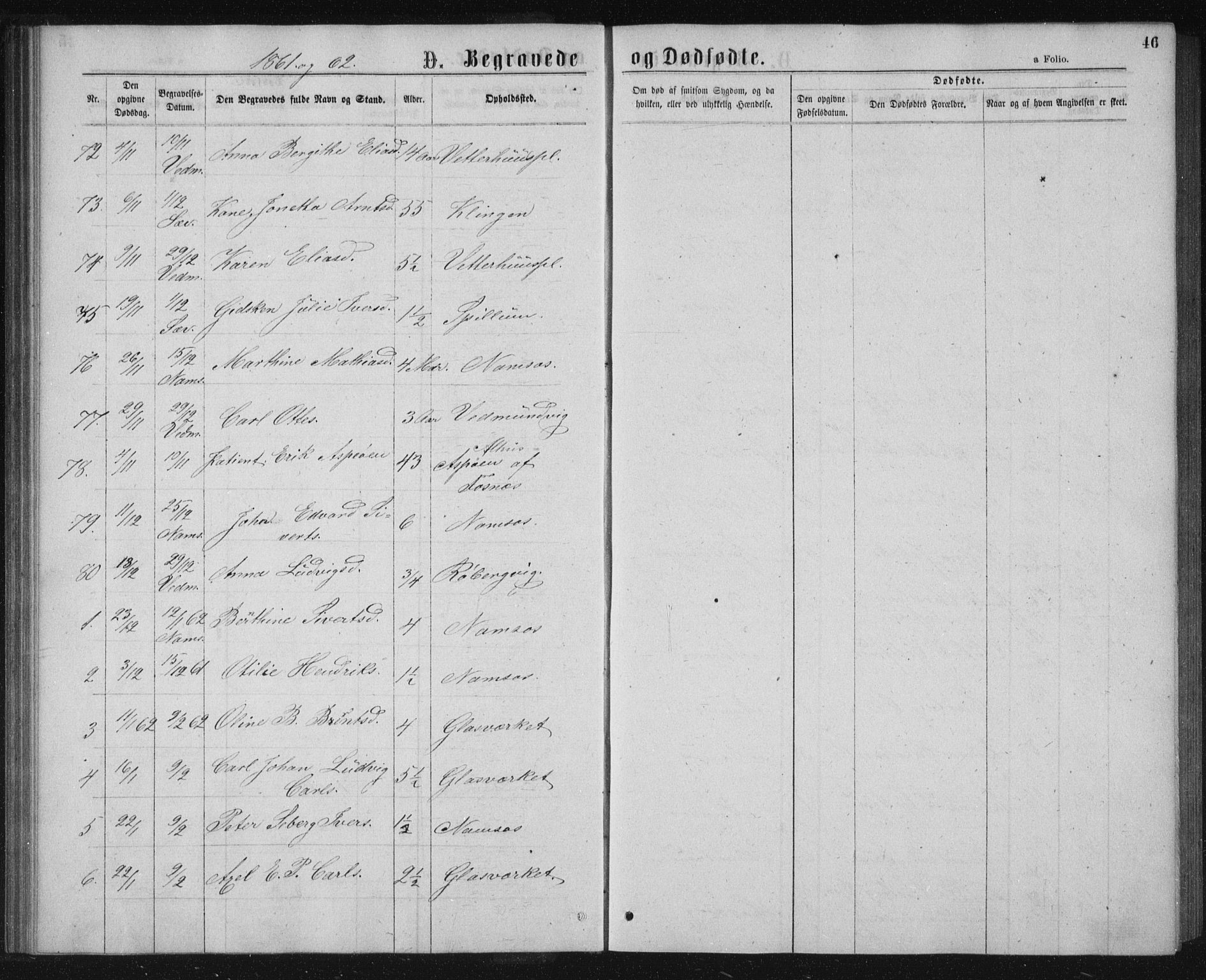 Ministerialprotokoller, klokkerbøker og fødselsregistre - Nord-Trøndelag, SAT/A-1458/768/L0569: Parish register (official) no. 768A04, 1836-1865, p. 46