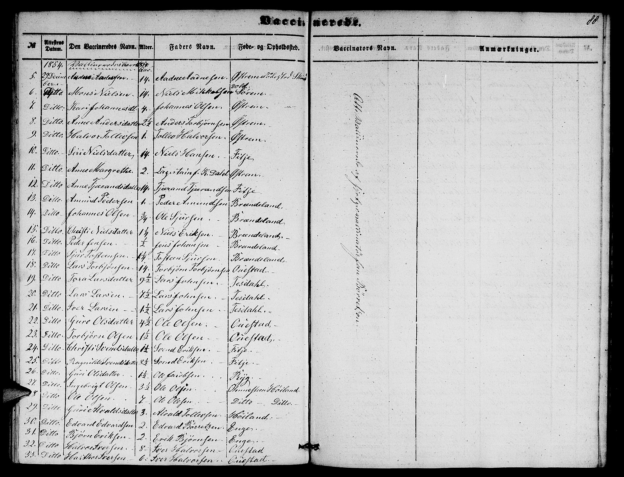 Etne sokneprestembete, SAB/A-75001/H/Hab: Parish register (copy) no. A 2, 1851-1862, p. 88