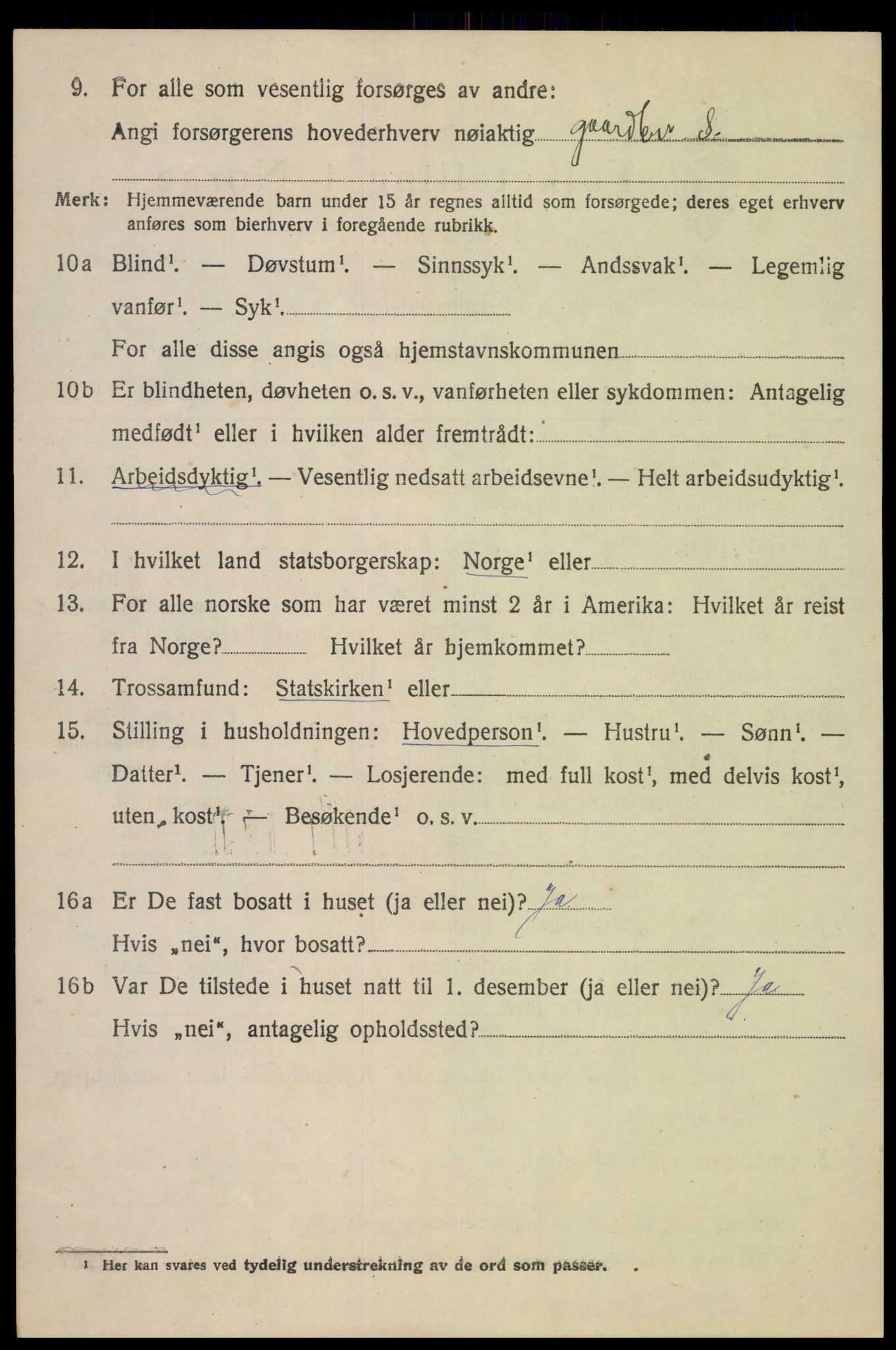 SAK, 1920 census for Gyland, 1920, p. 1793