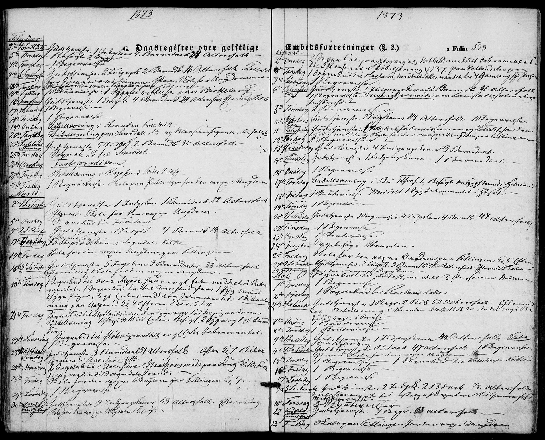 Sokndal sokneprestkontor, AV/SAST-A-101808: Parish register (official) no. A 9, 1857-1874, p. 523