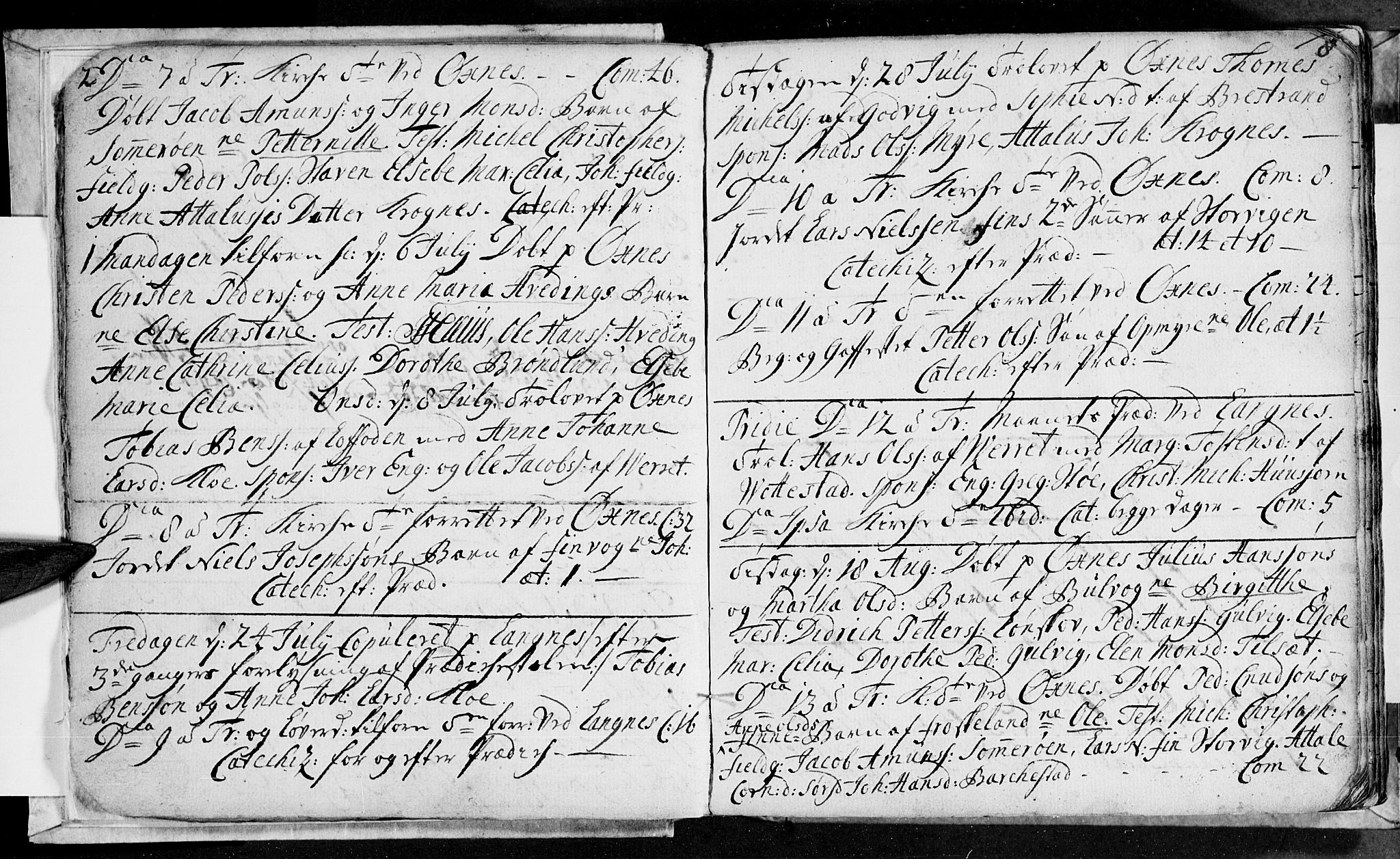 Ministerialprotokoller, klokkerbøker og fødselsregistre - Nordland, AV/SAT-A-1459/893/L1329: Parish register (official) no. 893A02, 1749-1791, p. 8