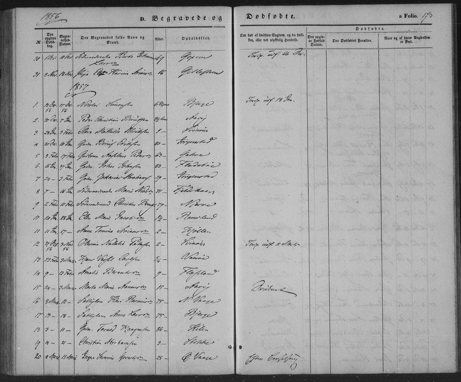 Sør-Audnedal sokneprestkontor, AV/SAK-1111-0039/F/Fa/Faa/L0002: Parish register (official) no. A 2, 1848-1867, p. 173