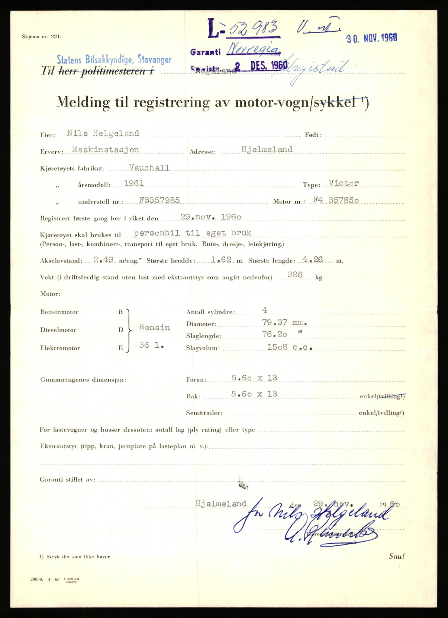 Stavanger trafikkstasjon, AV/SAST-A-101942/0/F/L0053: L-52900 - L-54199, 1930-1971, p. 233