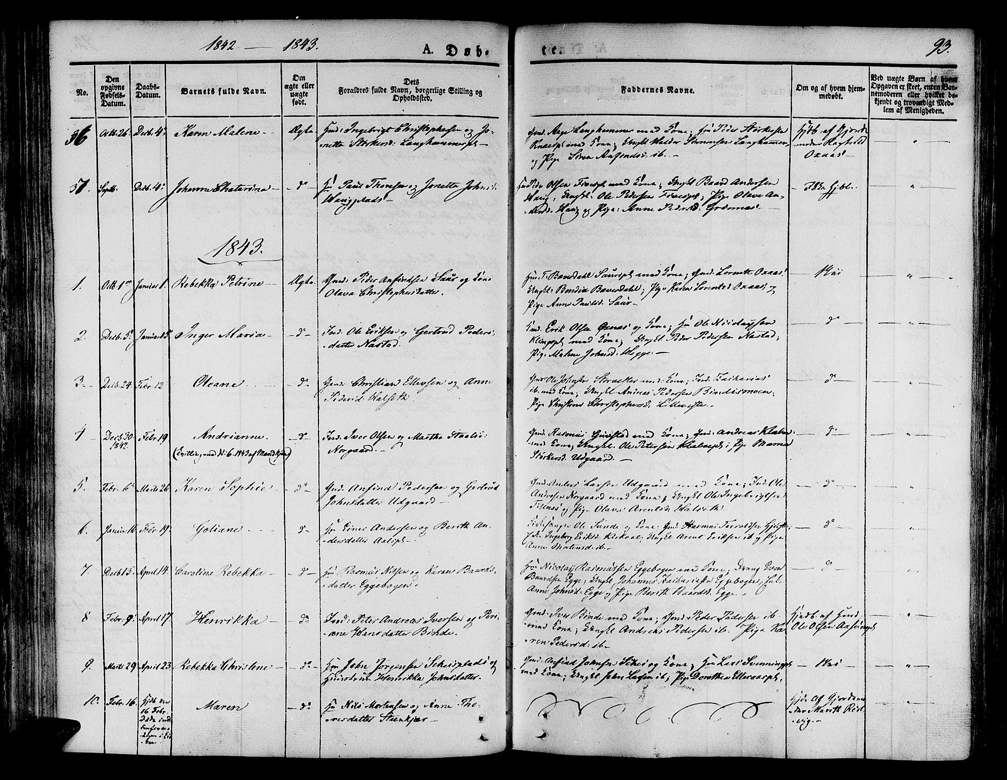Ministerialprotokoller, klokkerbøker og fødselsregistre - Nord-Trøndelag, SAT/A-1458/746/L0445: Parish register (official) no. 746A04, 1826-1846, p. 93
