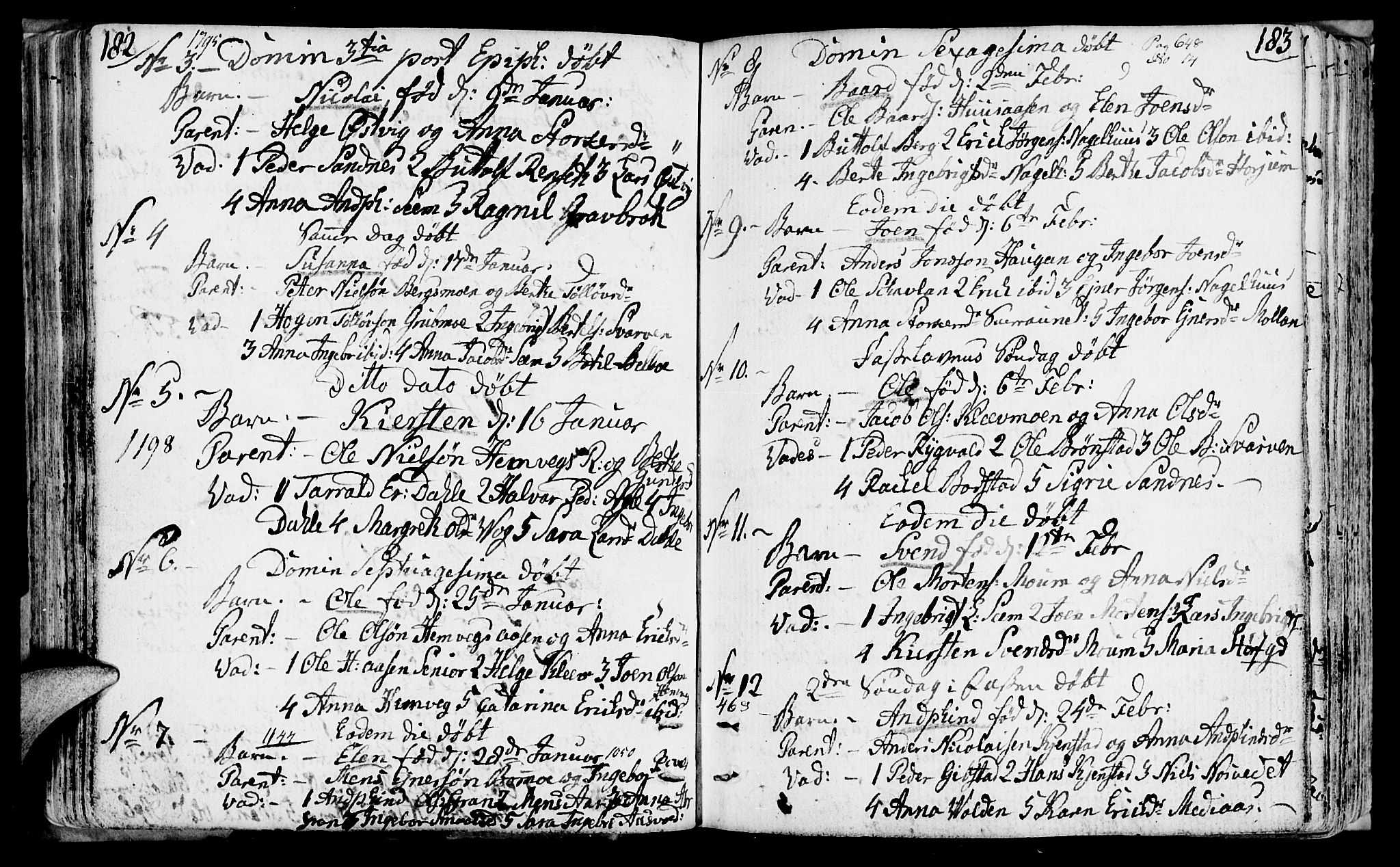 Ministerialprotokoller, klokkerbøker og fødselsregistre - Nord-Trøndelag, SAT/A-1458/749/L0468: Parish register (official) no. 749A02, 1787-1817, p. 182-183