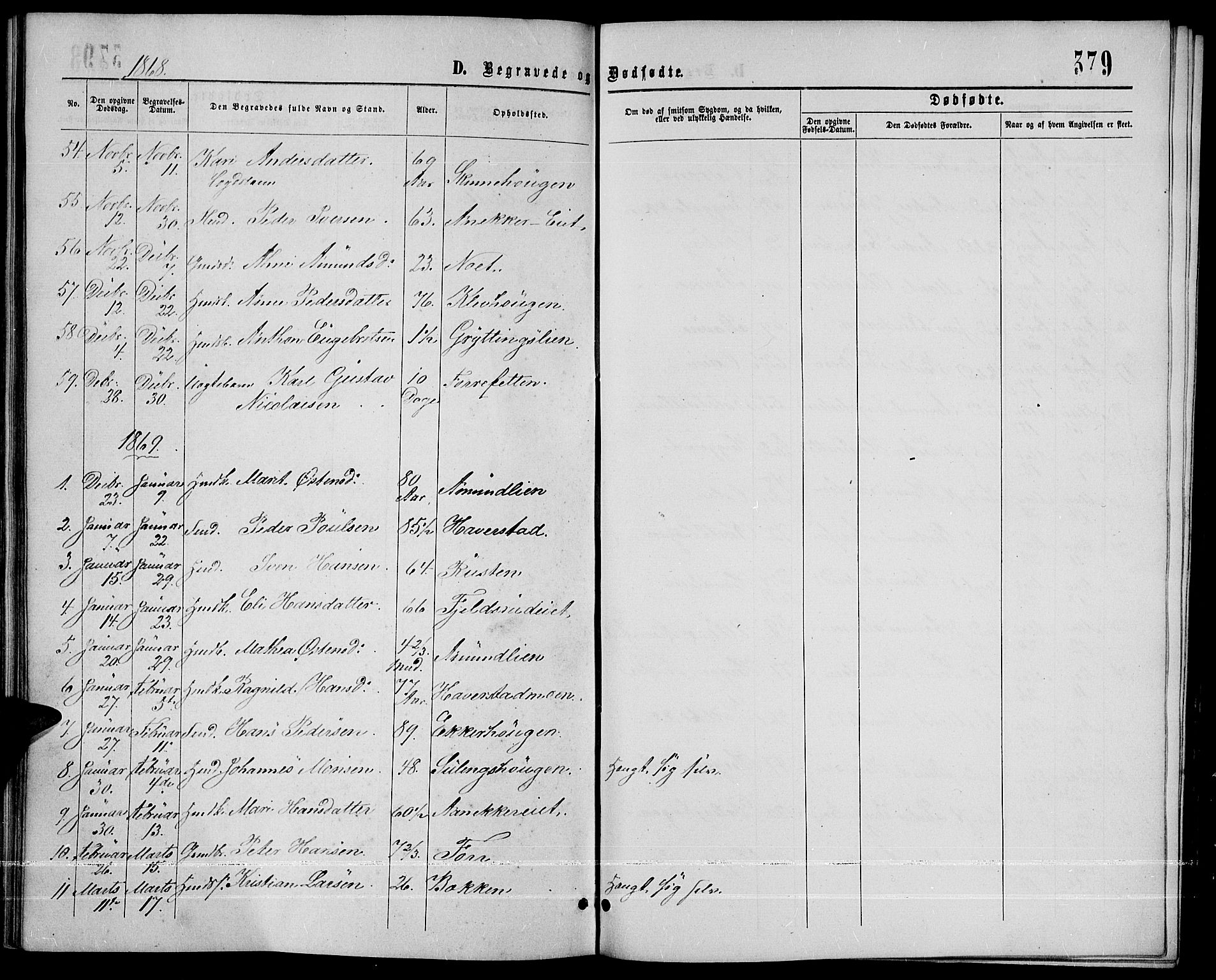 Sør-Fron prestekontor, AV/SAH-PREST-010/H/Ha/Hab/L0002: Parish register (copy) no. 2, 1864-1883, p. 379