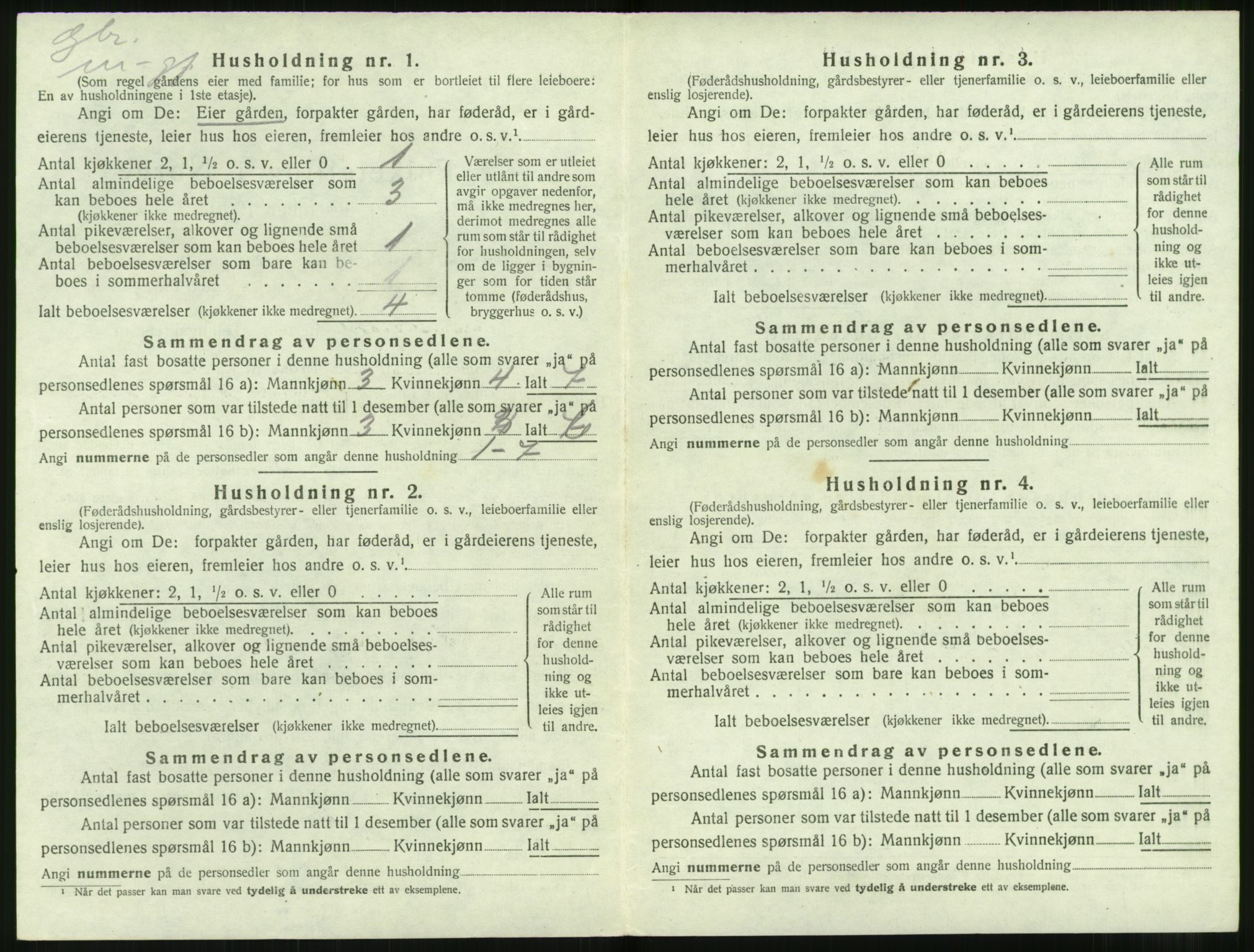 SAT, 1920 census for Hjørundfjord, 1920, p. 312