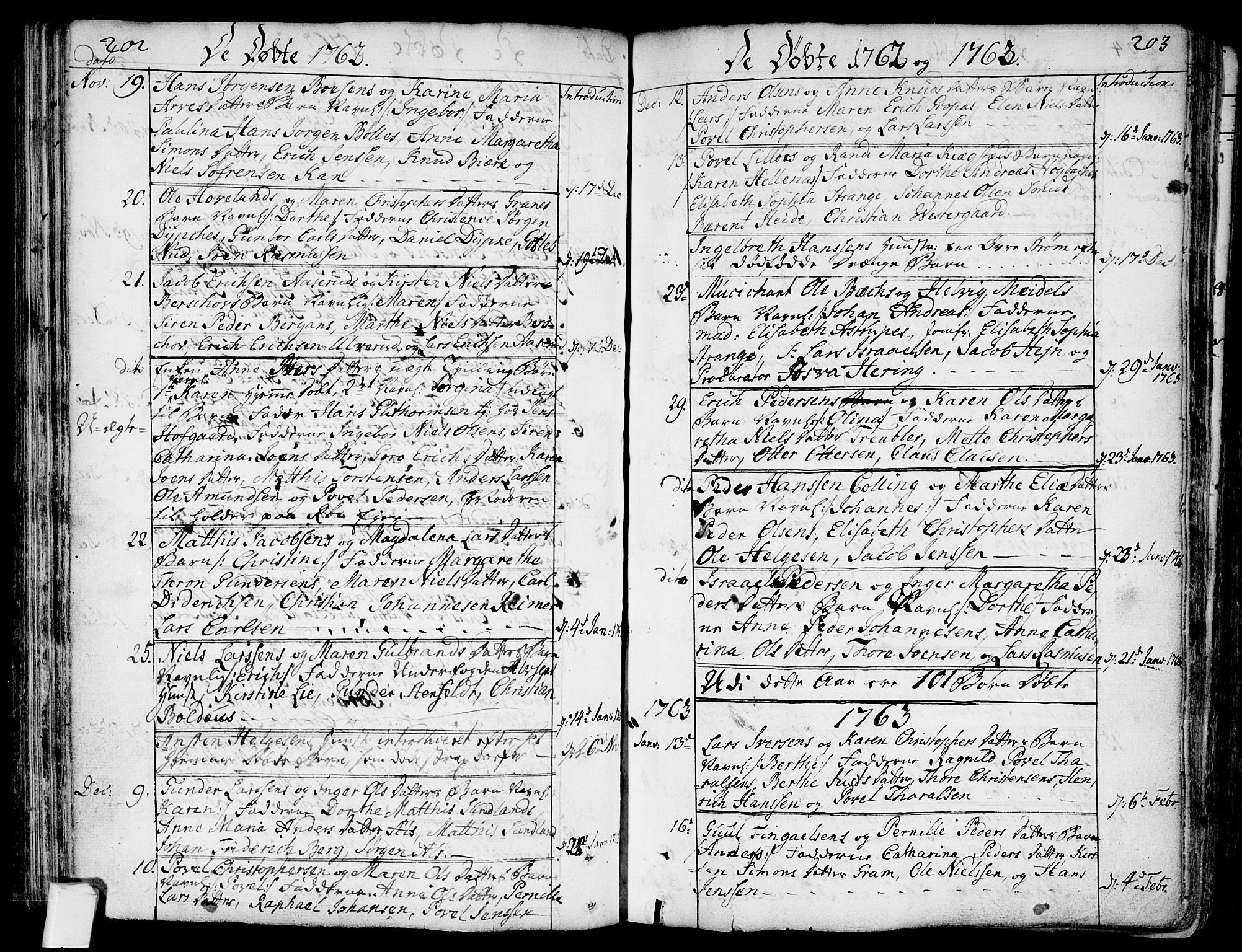 Bragernes kirkebøker, SAKO/A-6/F/Fa/L0005: Parish register (official) no. I 5, 1759-1781, p. 202-203