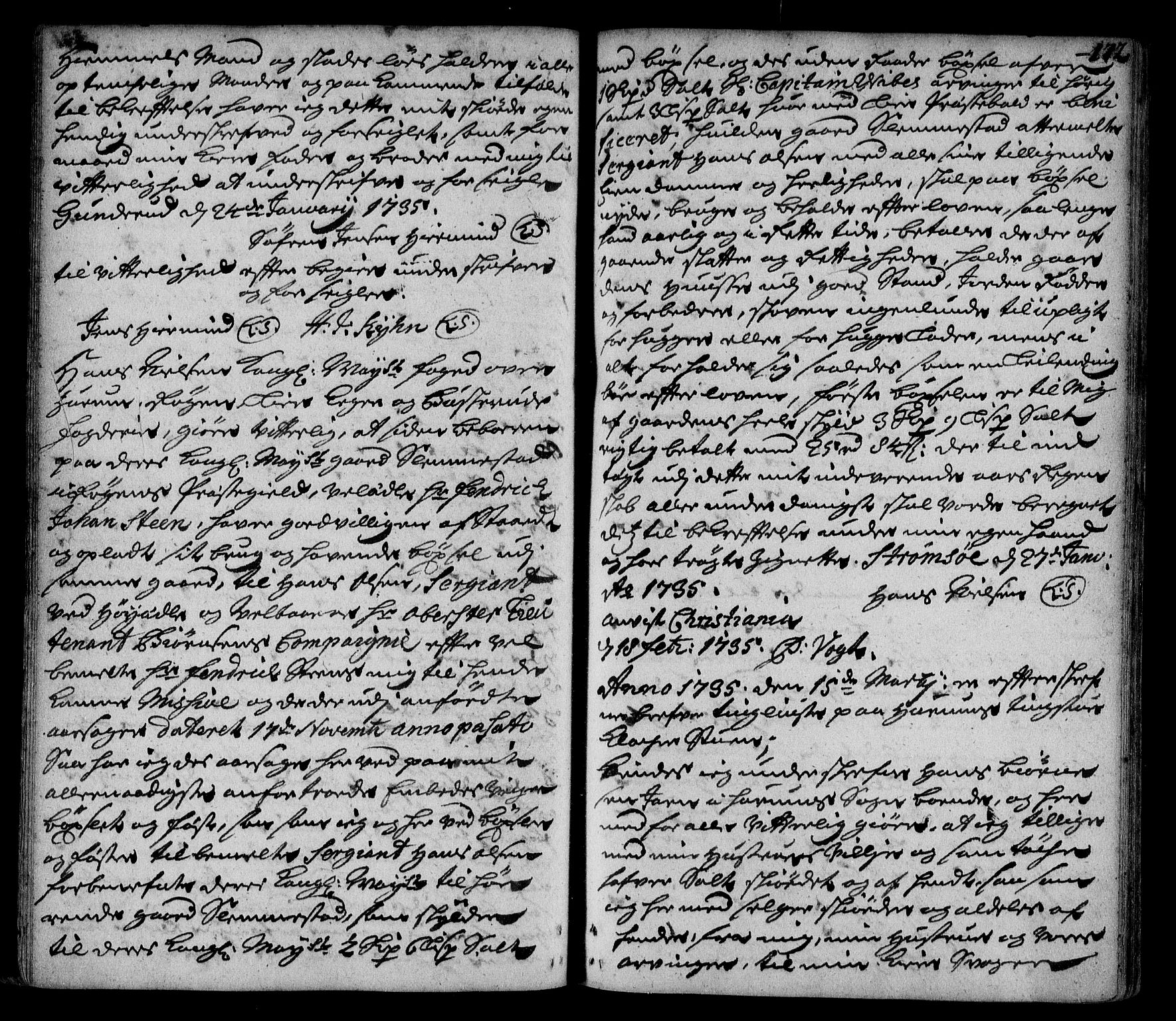 Lier, Røyken og Hurum sorenskriveri, SAKO/A-89/G/Ga/Gaa/L0002: Mortgage book no. II, 1725-1755, p. 172