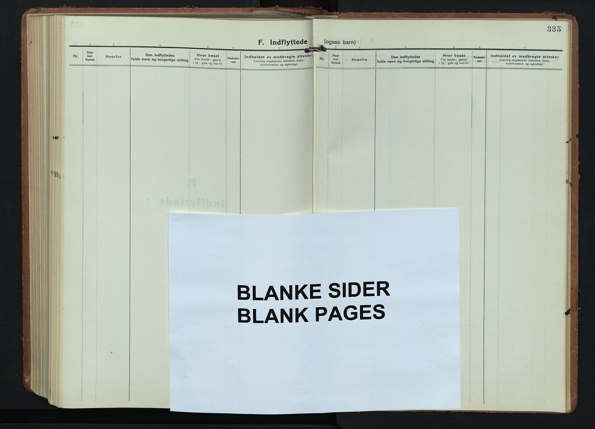 Fåberg prestekontor, AV/SAH-PREST-086/H/Ha/Hab/L0015: Parish register (copy) no. 15, 1924-1949, p. 335