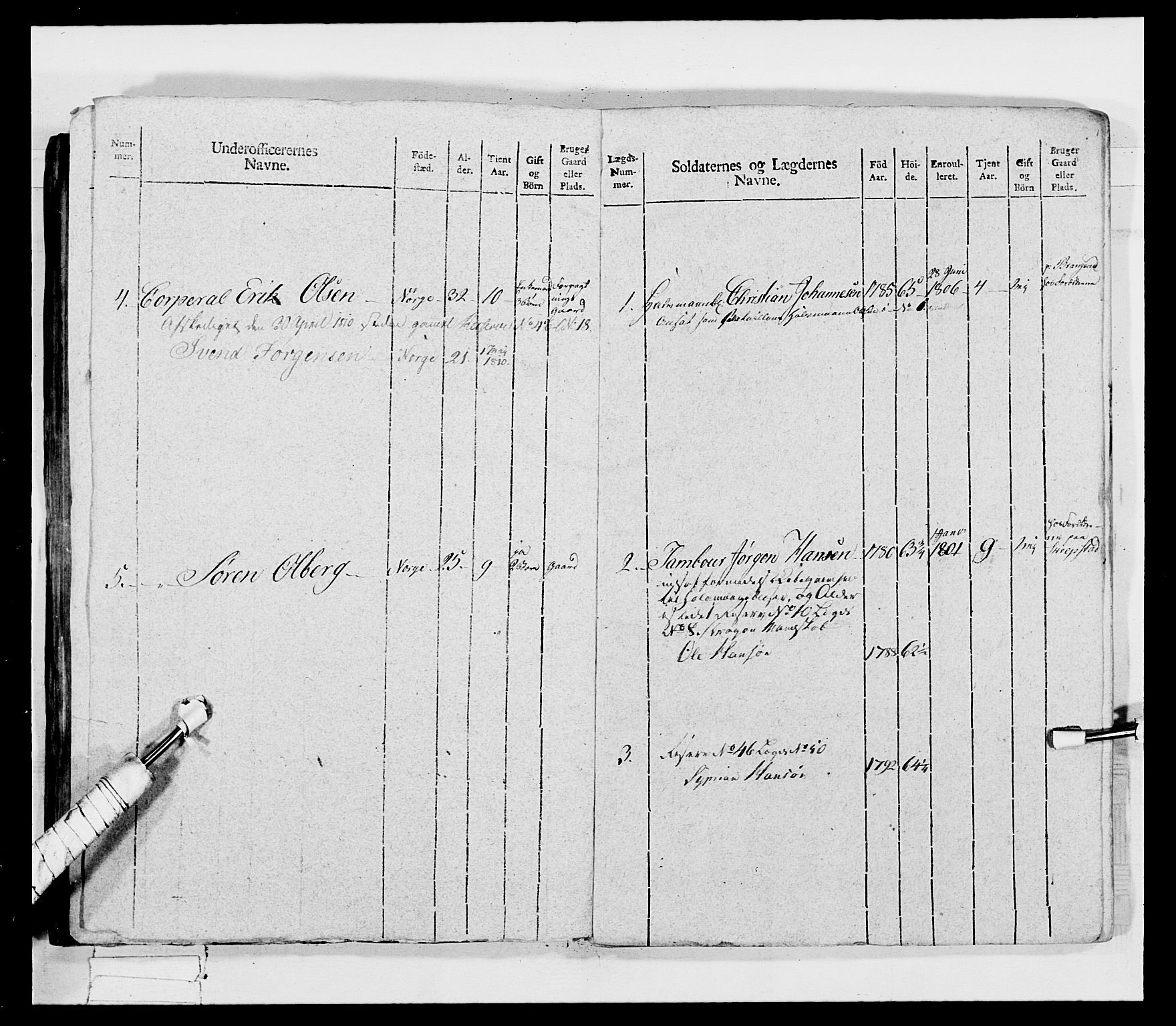 Generalitets- og kommissariatskollegiet, Det kongelige norske kommissariatskollegium, AV/RA-EA-5420/E/Eh/L0033: Nordafjelske gevorbne infanteriregiment, 1810, p. 173