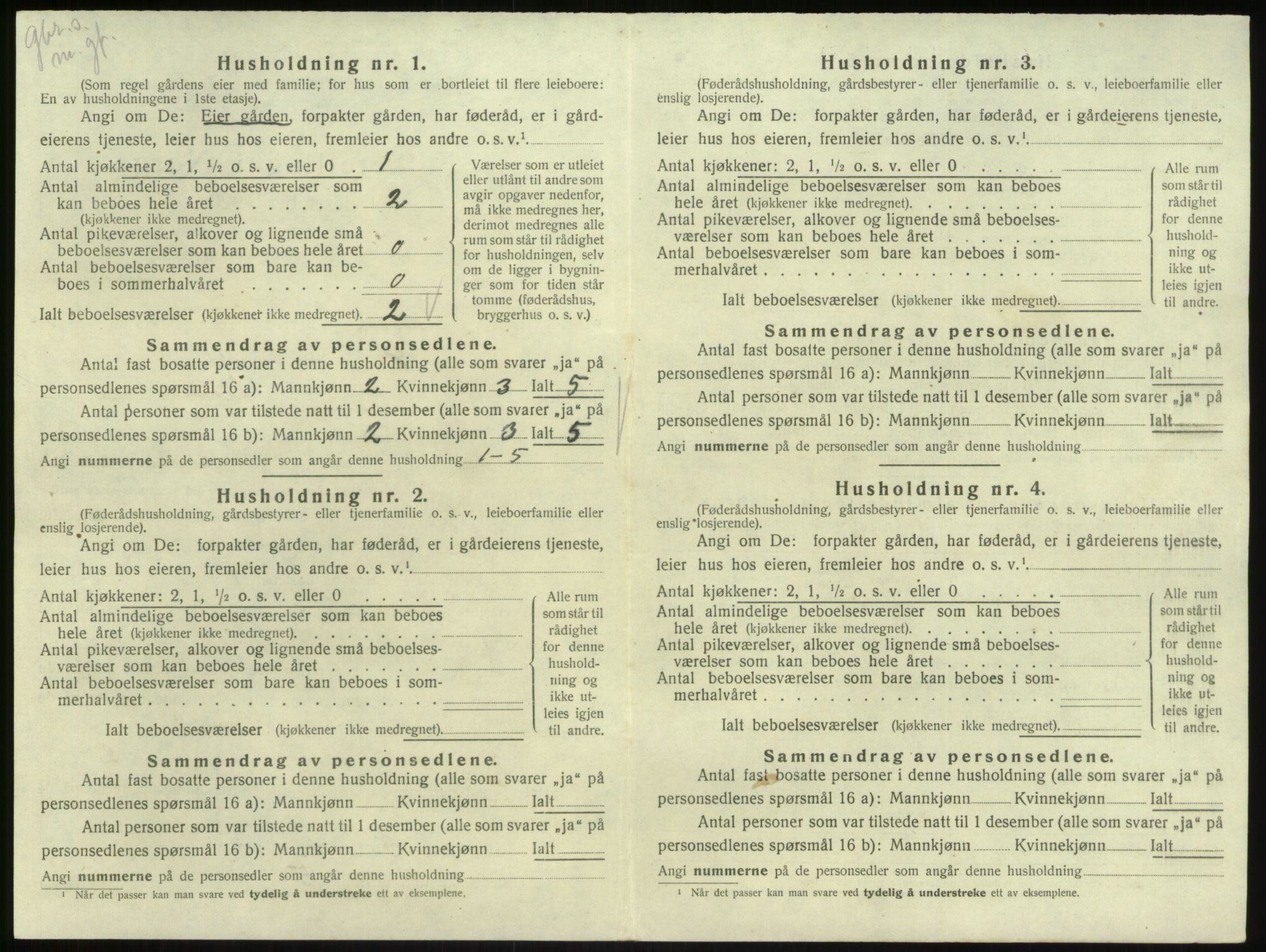 SAB, 1920 census for Lavik, 1920, p. 369