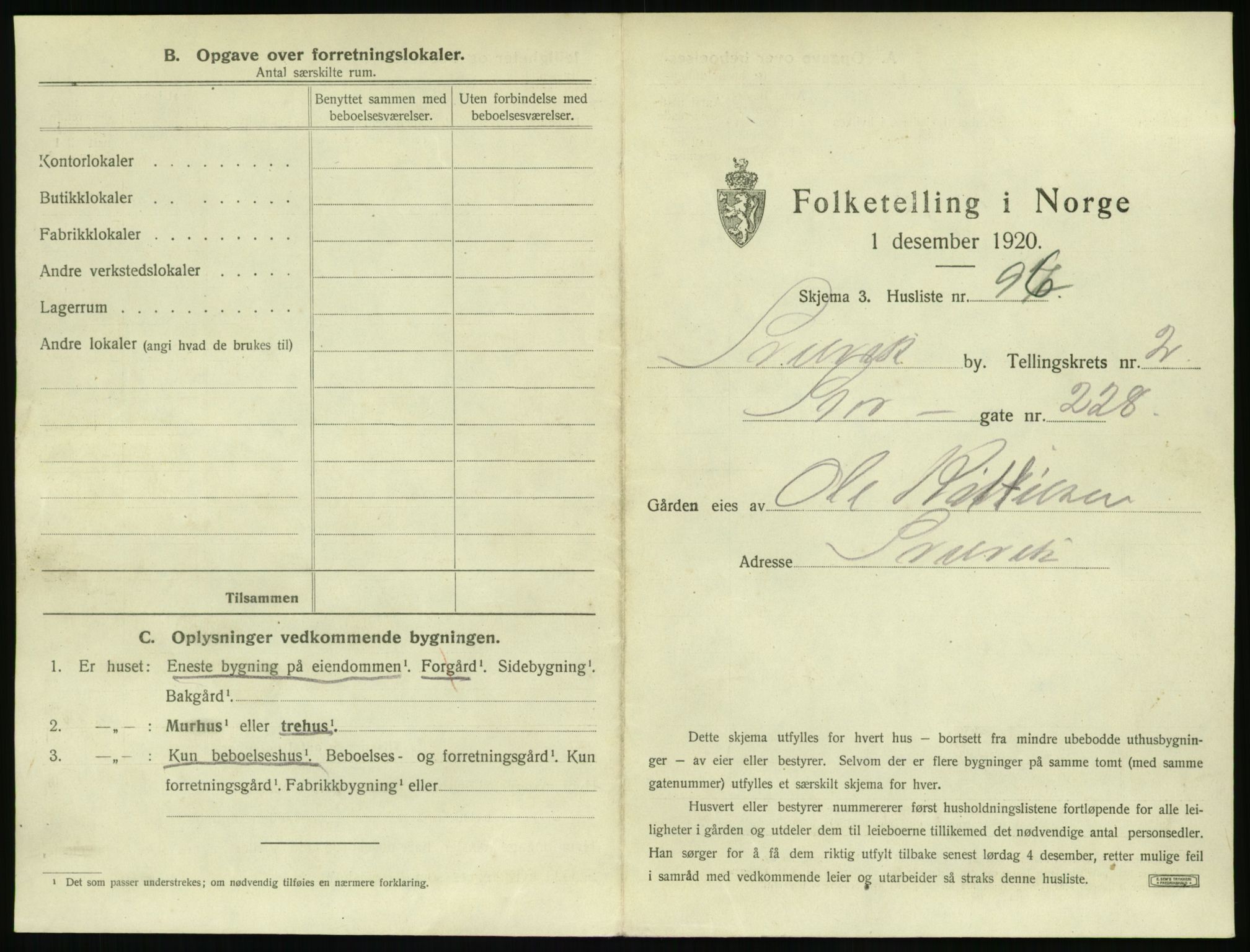 SAKO, 1920 census for Svelvik, 1920, p. 469