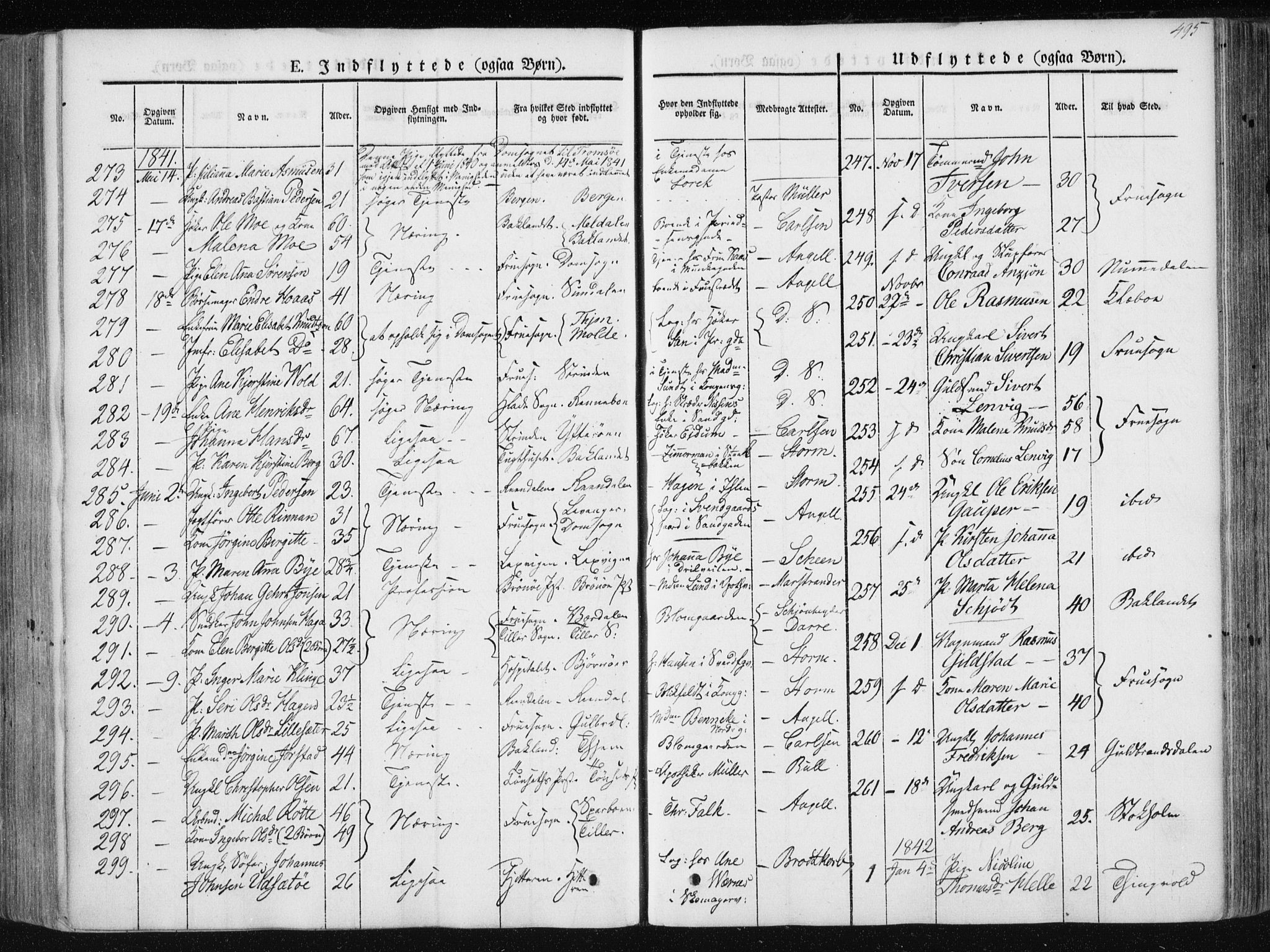 Ministerialprotokoller, klokkerbøker og fødselsregistre - Sør-Trøndelag, AV/SAT-A-1456/601/L0049: Parish register (official) no. 601A17, 1839-1847, p. 495