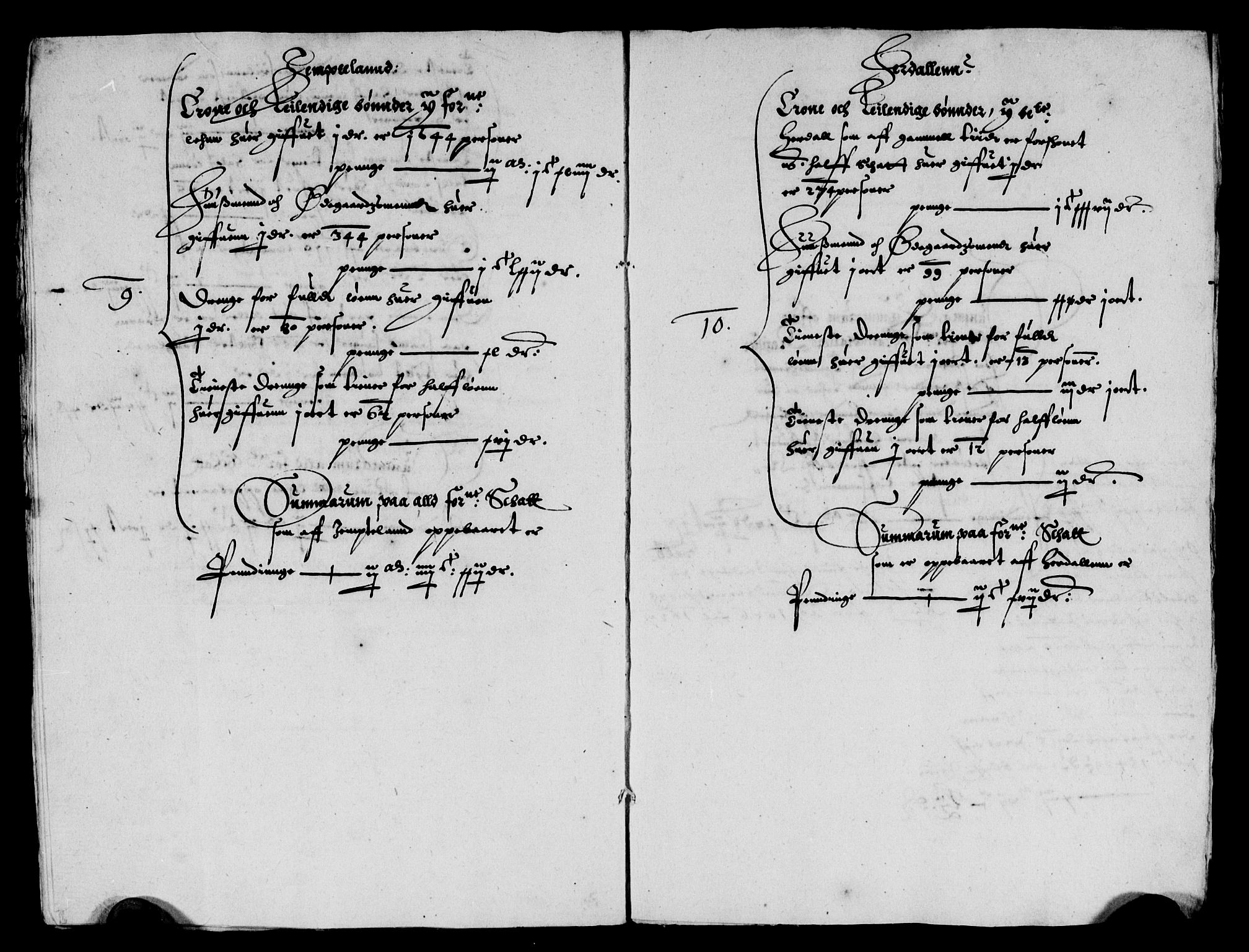 Rentekammeret inntil 1814, Reviderte regnskaper, Lensregnskaper, AV/RA-EA-5023/R/Rb/Rbw/L0030: Trondheim len, 1625-1627
