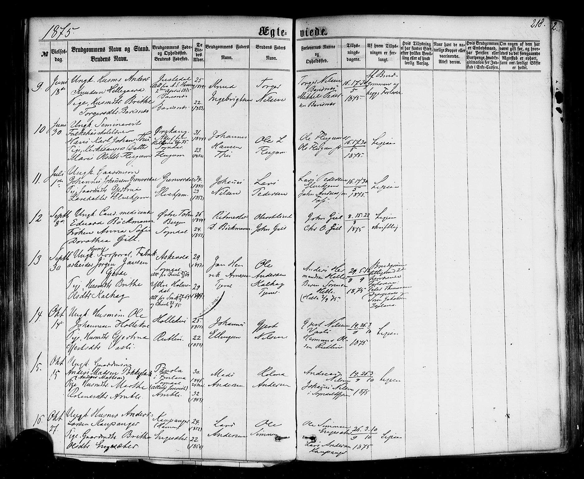 Sogndal sokneprestembete, AV/SAB-A-81301/H/Haa/Haaa/L0013: Parish register (official) no. A 13, 1859-1877, p. 218