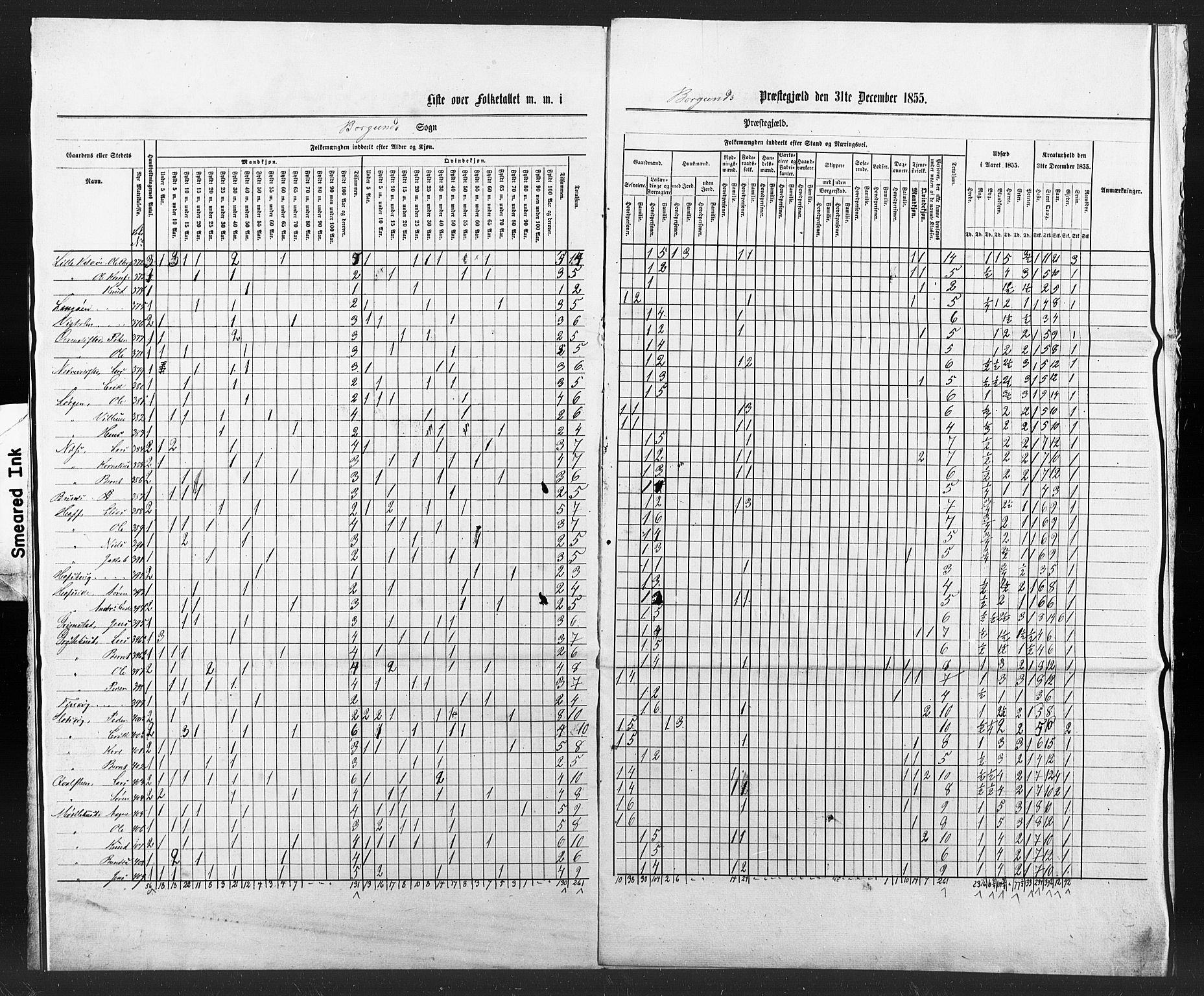 SAT, Census 1855 for Borgund, 1855, p. 59