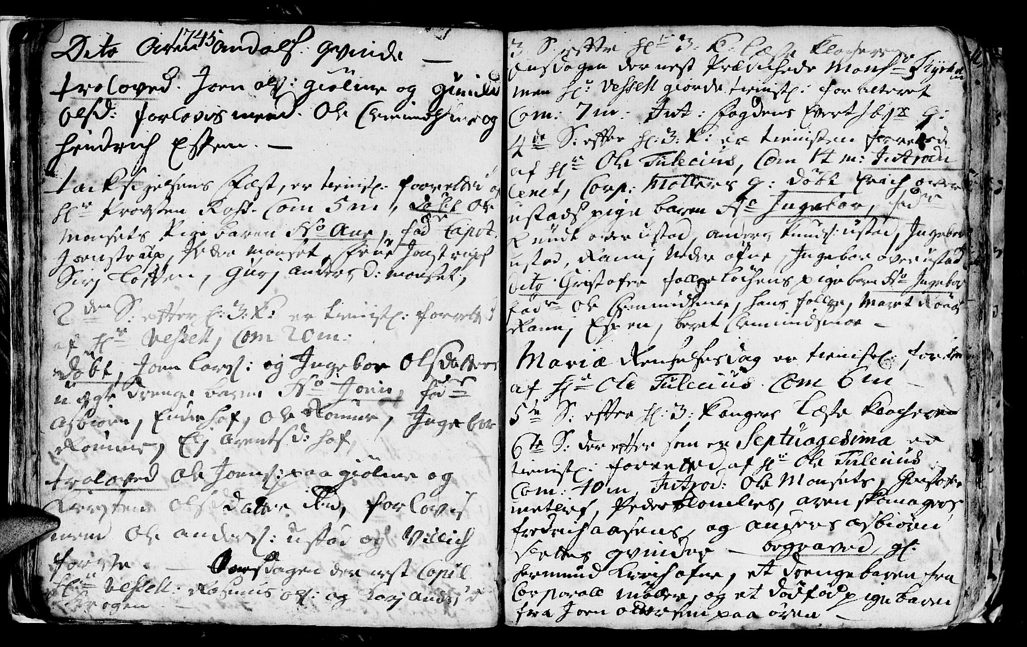 Ministerialprotokoller, klokkerbøker og fødselsregistre - Sør-Trøndelag, AV/SAT-A-1456/668/L0813: Parish register (copy) no. 668C02, 1743-1765