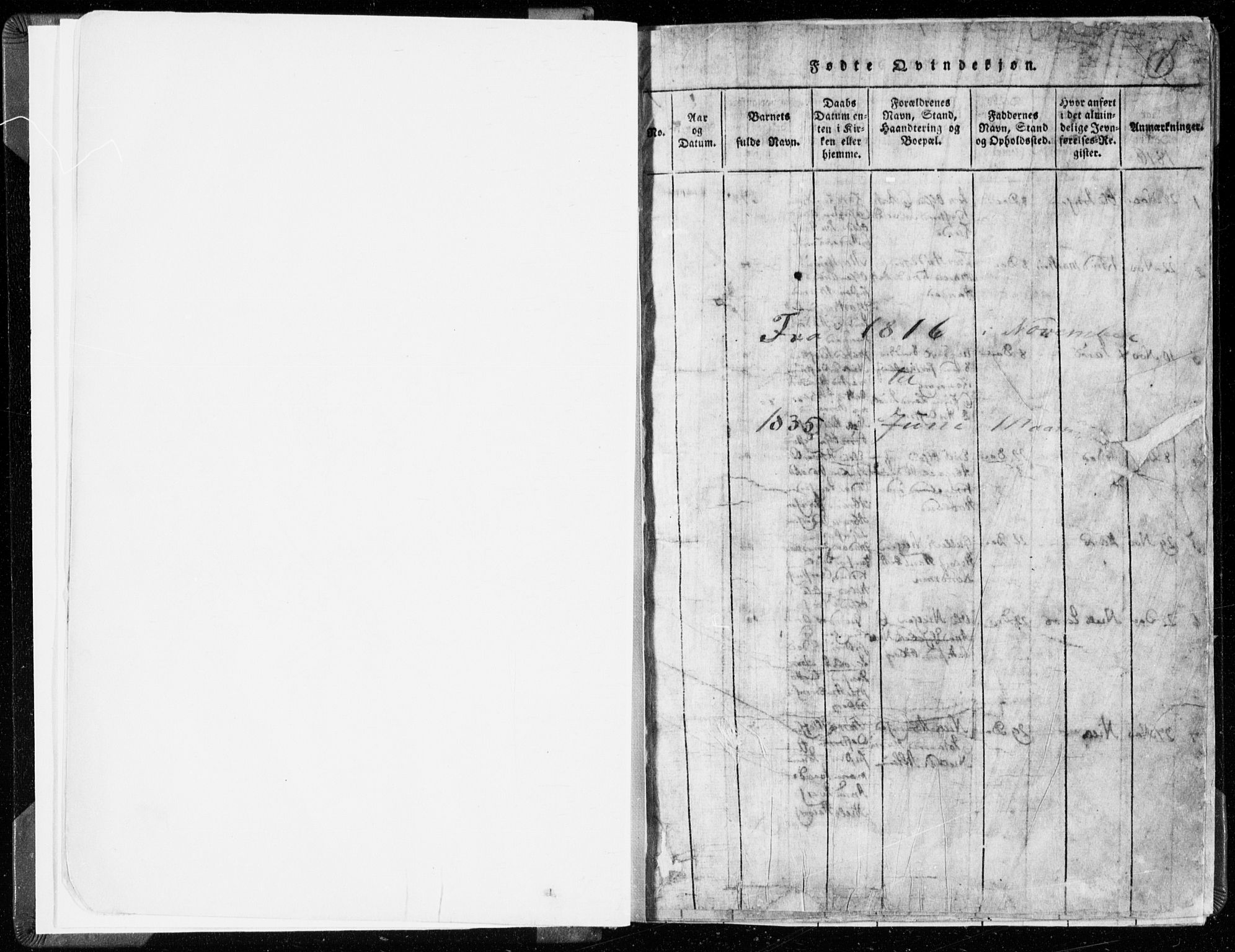 Hedrum kirkebøker, AV/SAKO-A-344/F/Fa/L0004: Parish register (official) no. I 4, 1817-1835, p. 1