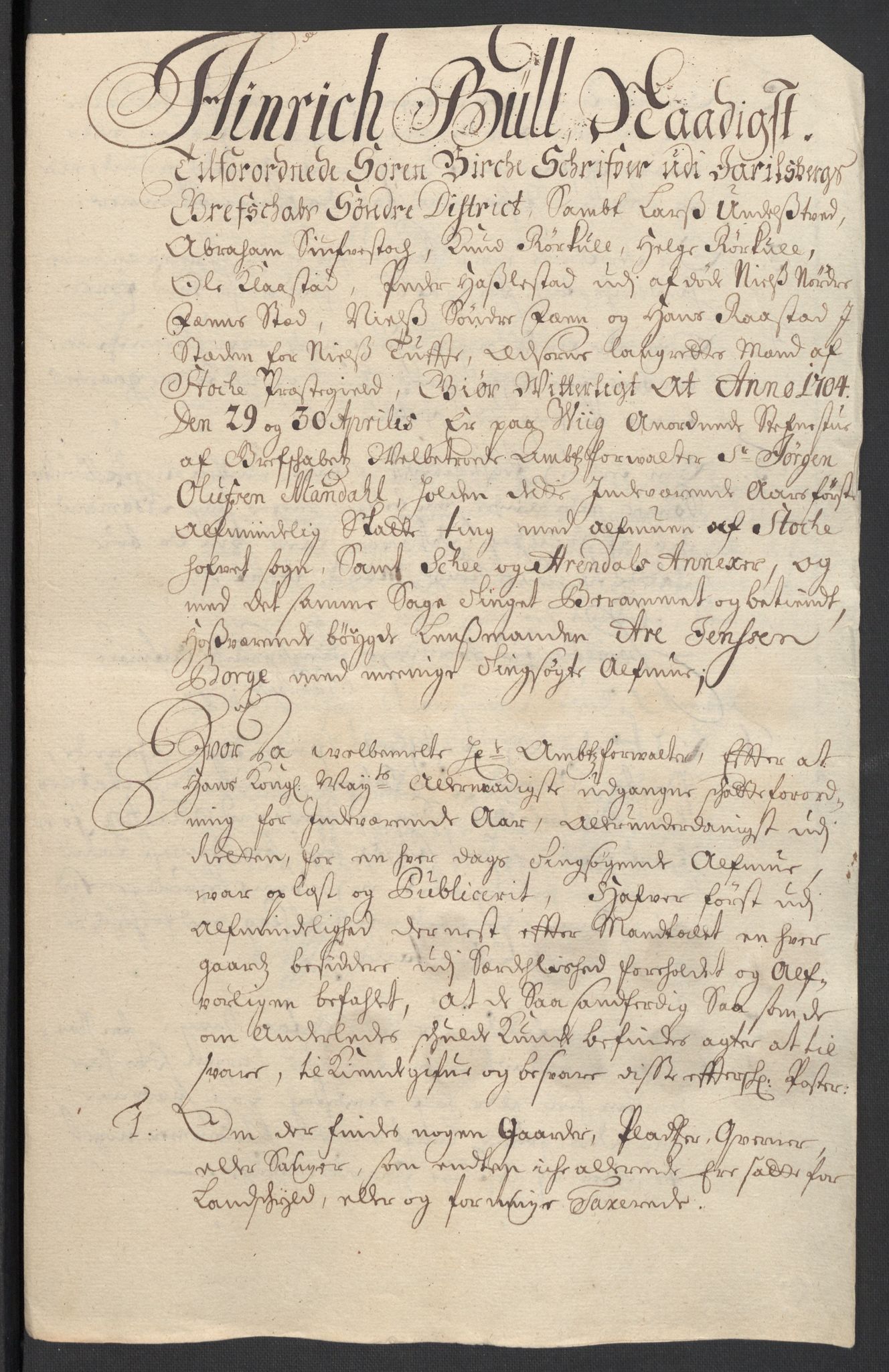 Rentekammeret inntil 1814, Reviderte regnskaper, Fogderegnskap, RA/EA-4092/R32/L1871: Fogderegnskap Jarlsberg grevskap, 1703-1705, p. 255