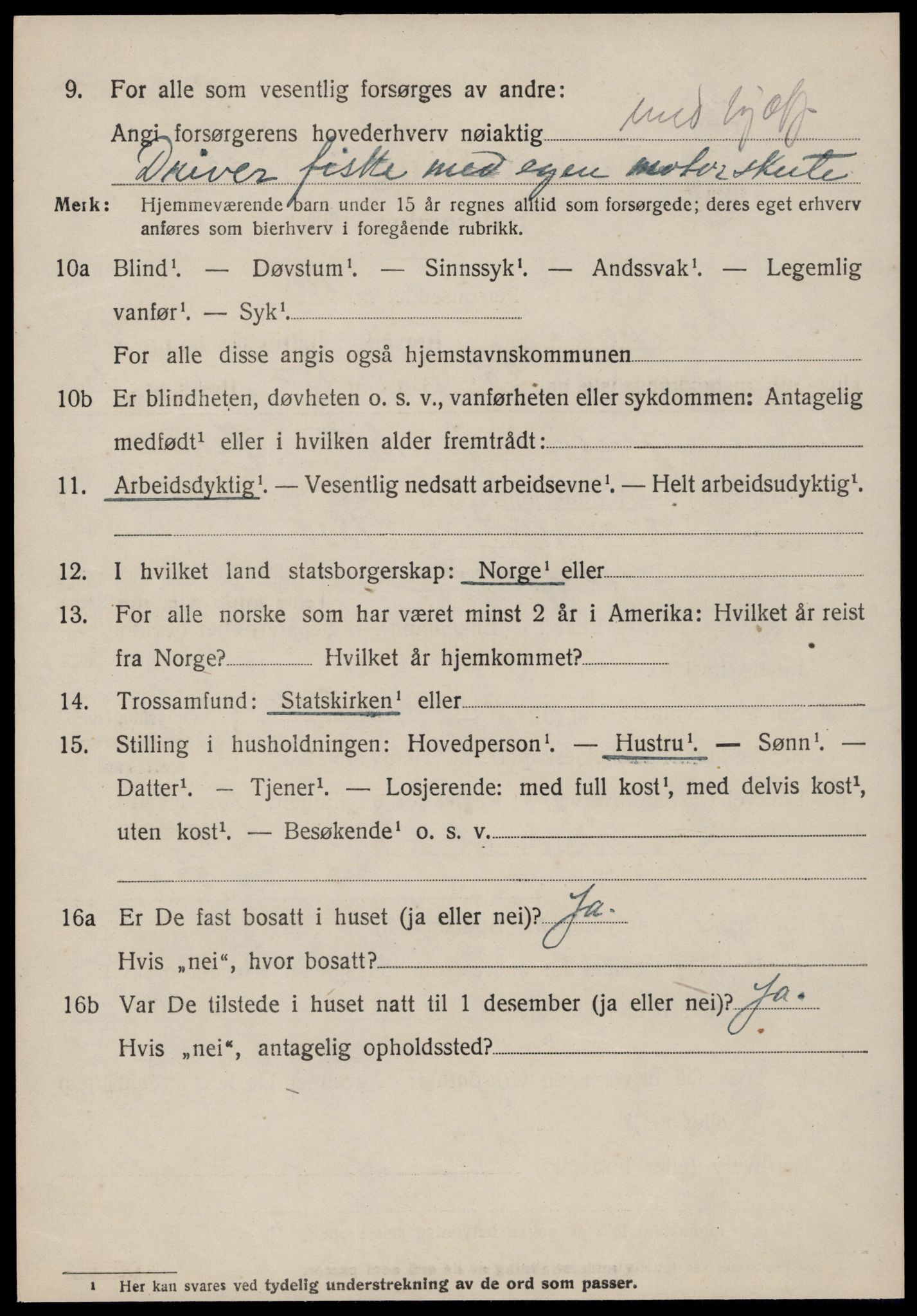 SAT, 1920 census for Borgund, 1920, p. 17703