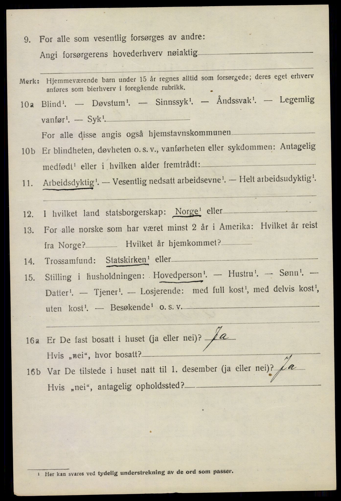 SAO, 1920 census for Moss land district, 1920, p. 2506