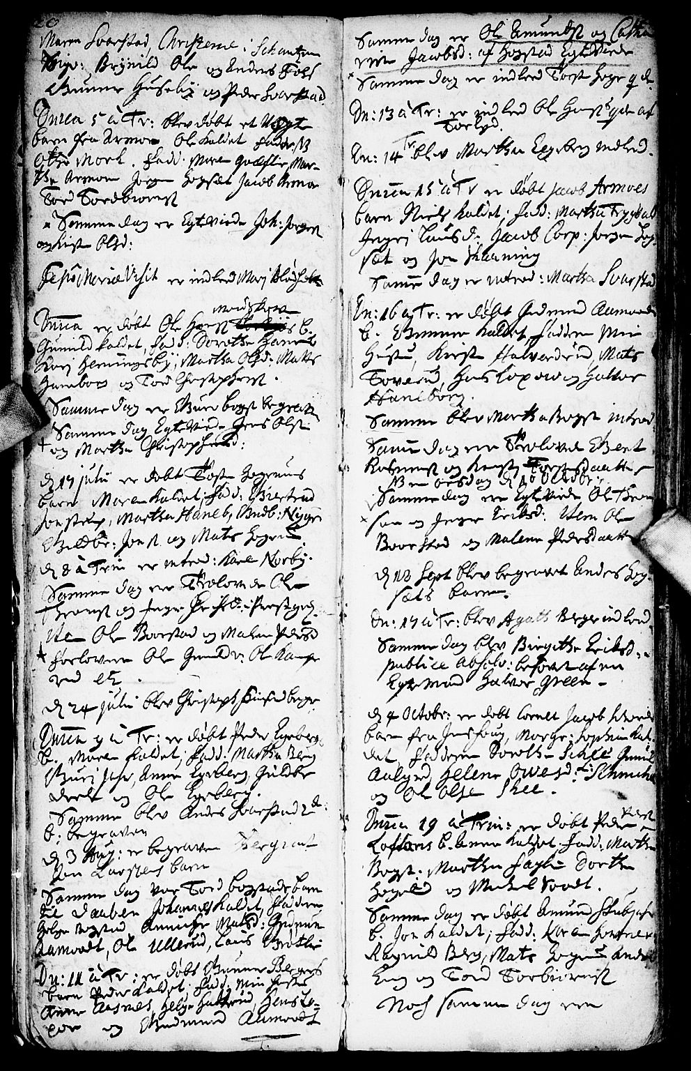 Aurskog prestekontor Kirkebøker, SAO/A-10304a/F/Fa/L0001: Parish register (official) no. I 1, 1707-1735, p. 20-21