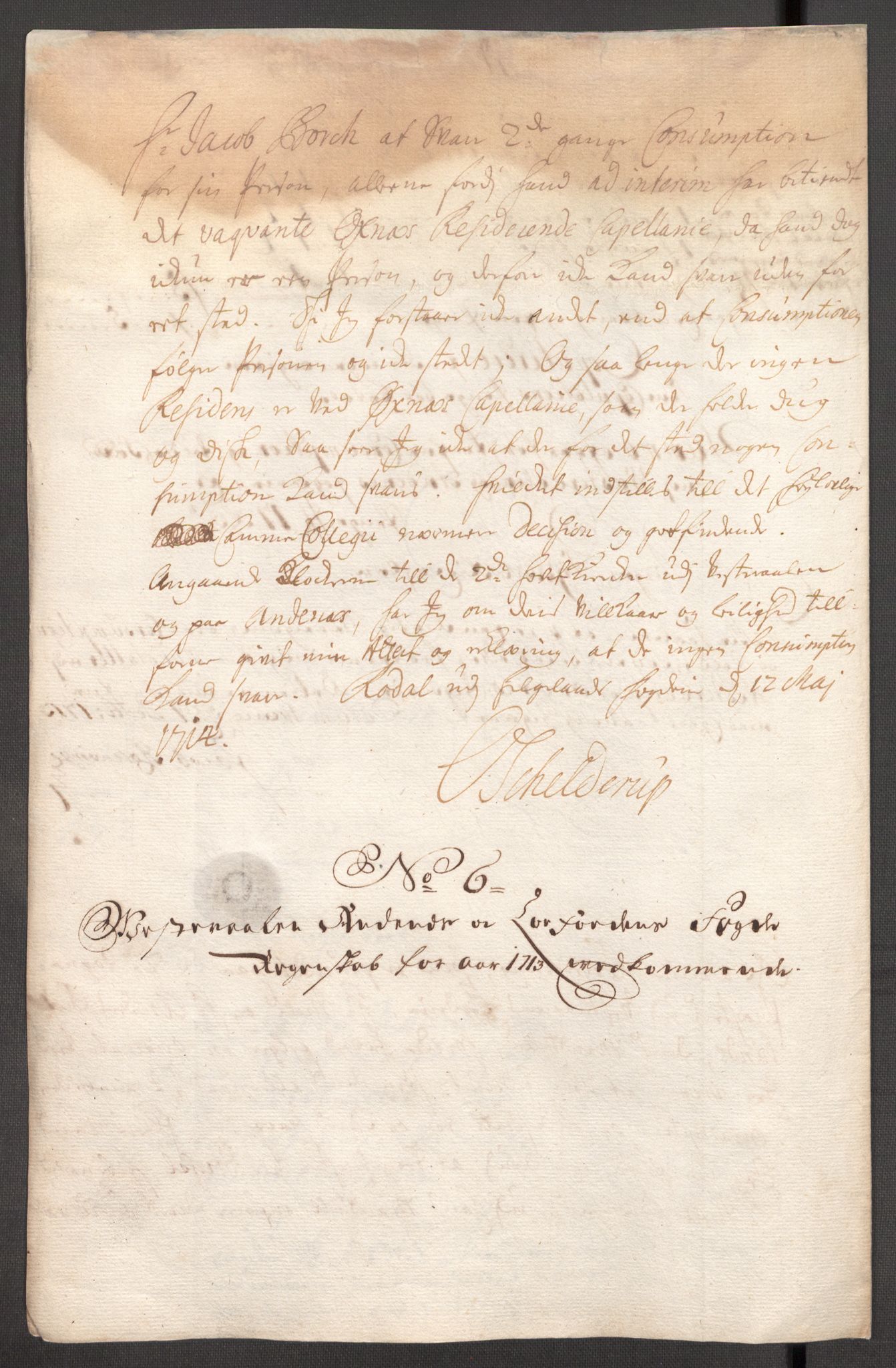 Rentekammeret inntil 1814, Reviderte regnskaper, Fogderegnskap, AV/RA-EA-4092/R67/L4679: Fogderegnskap Vesterålen, Andenes og Lofoten, 1711-1713, p. 146