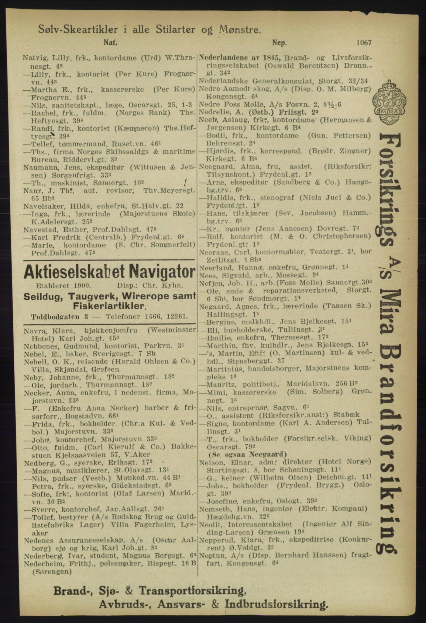 Kristiania/Oslo adressebok, PUBL/-, 1918, p. 1092