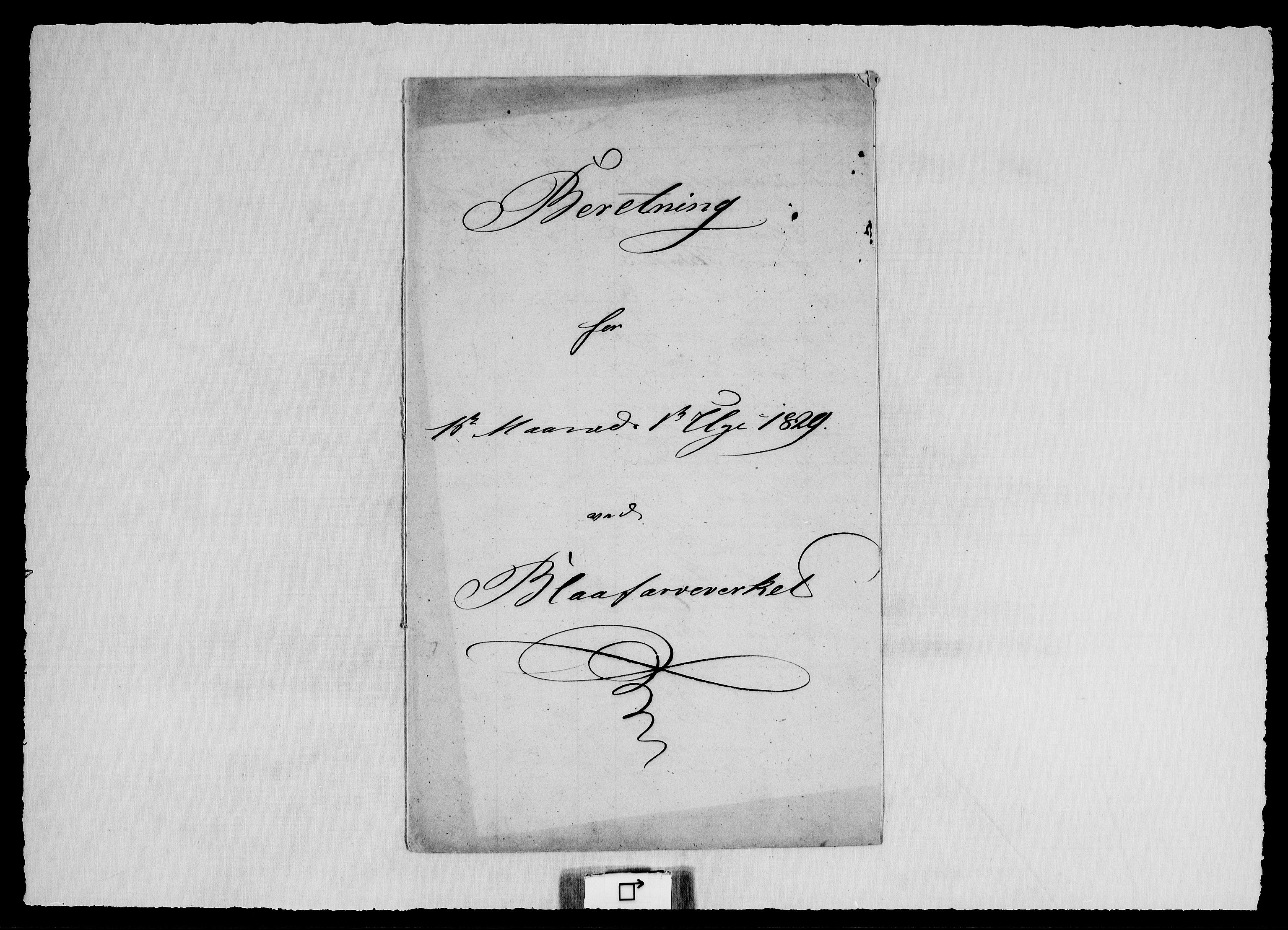 Modums Blaafarveværk, AV/RA-PA-0157/G/Ge/L0320/0001: -- / Berigt over arbeiderne ved farveverket, 1829-1831, p. 2