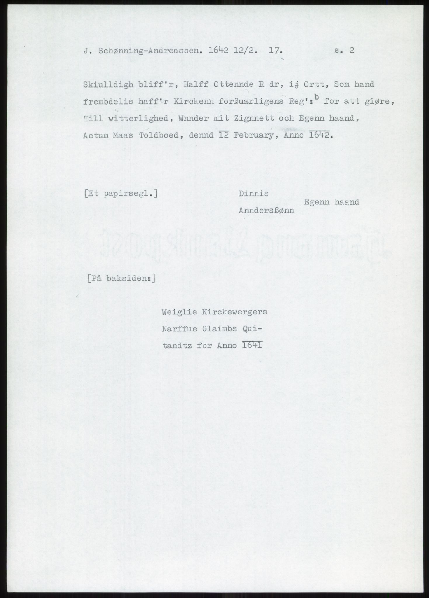 Samlinger til kildeutgivelse, Diplomavskriftsamlingen, RA/EA-4053/H/Ha, p. 136