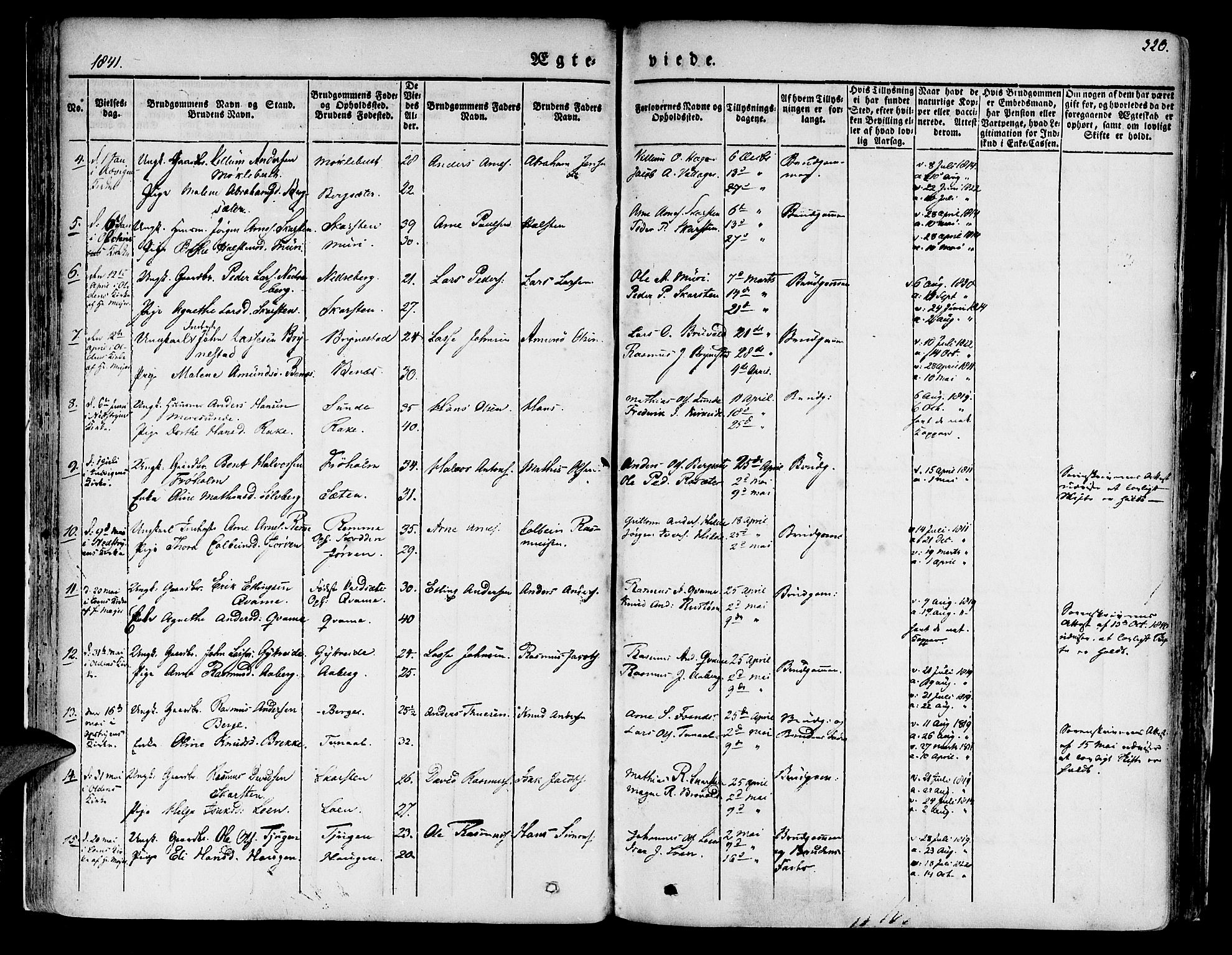 Innvik sokneprestembete, SAB/A-80501: Parish register (official) no. A 4II, 1832-1846, p. 320