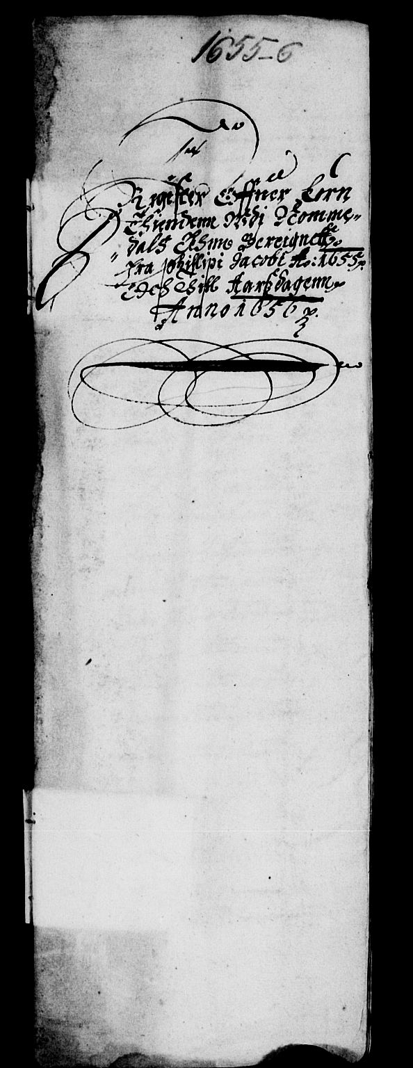 Rentekammeret inntil 1814, Reviderte regnskaper, Lensregnskaper, RA/EA-5023/R/Rb/Rbw/L0121: Trondheim len, 1655-1656