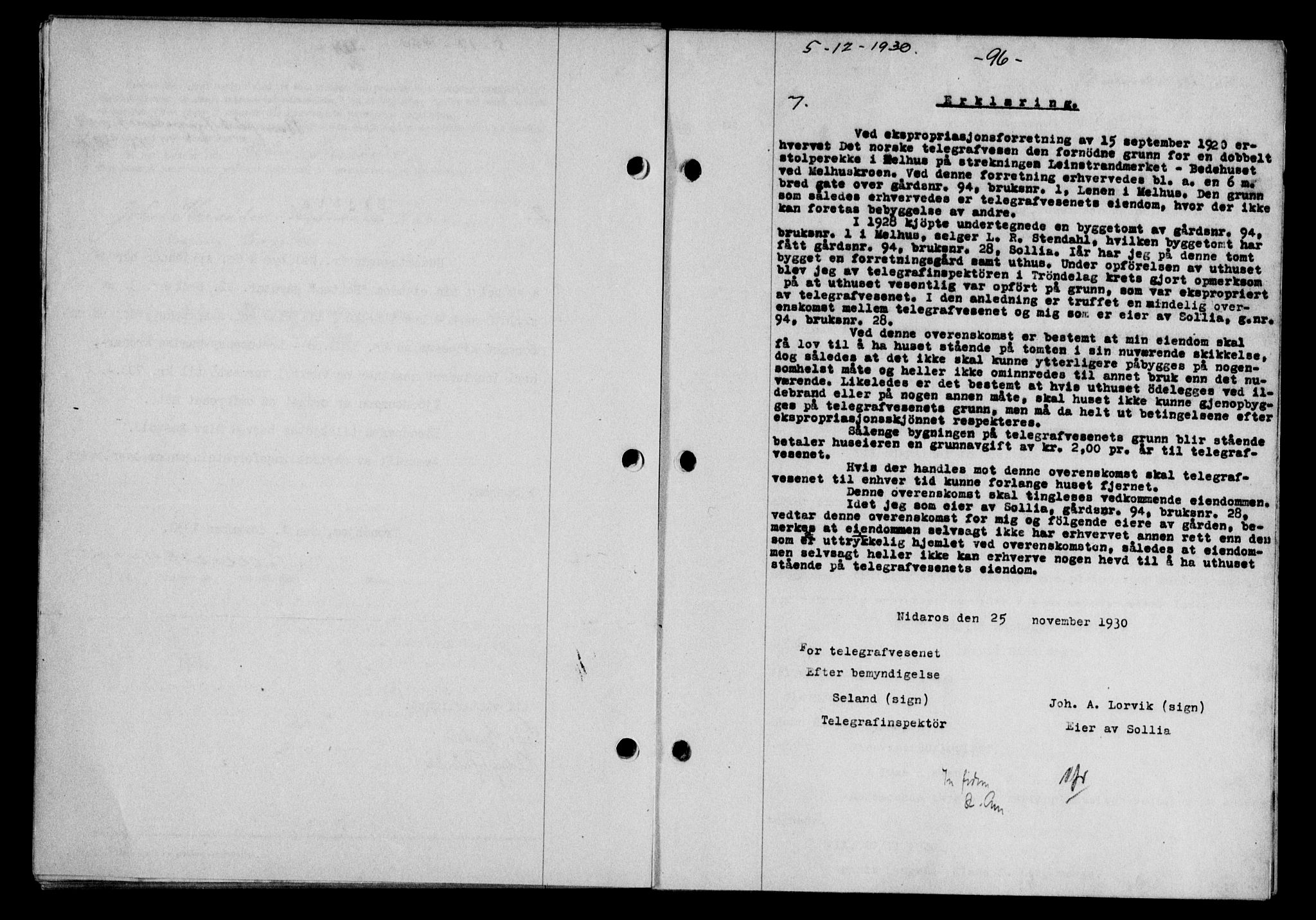 Gauldal sorenskriveri, AV/SAT-A-0014/1/2/2C/L0041: Mortgage book no. 42-43, 1930-1931, Deed date: 05.12.1930