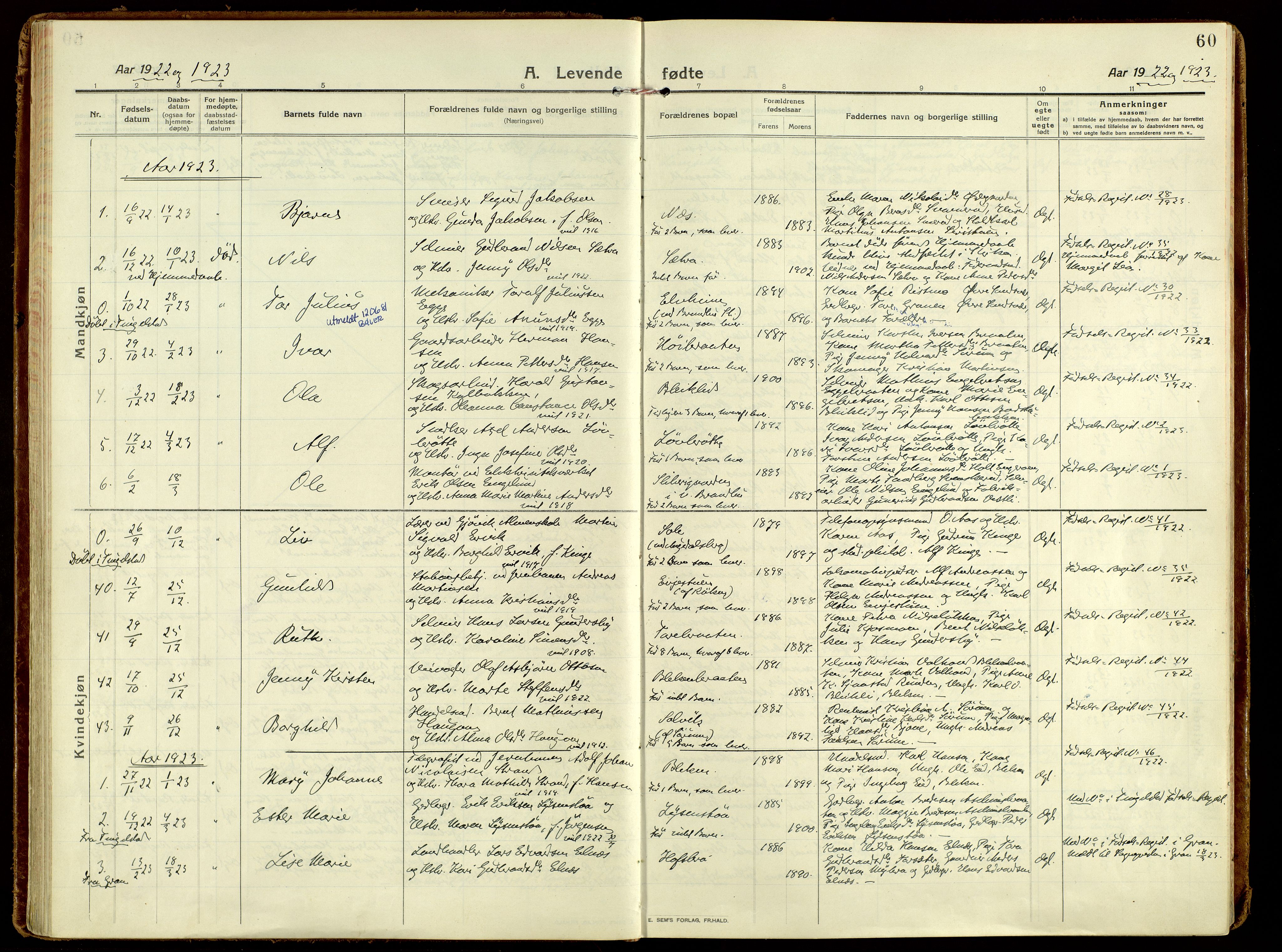 Brandbu prestekontor, AV/SAH-PREST-114/H/Ha/Haa/L0004: Parish register (official) no. 4, 1913-1923, p. 60