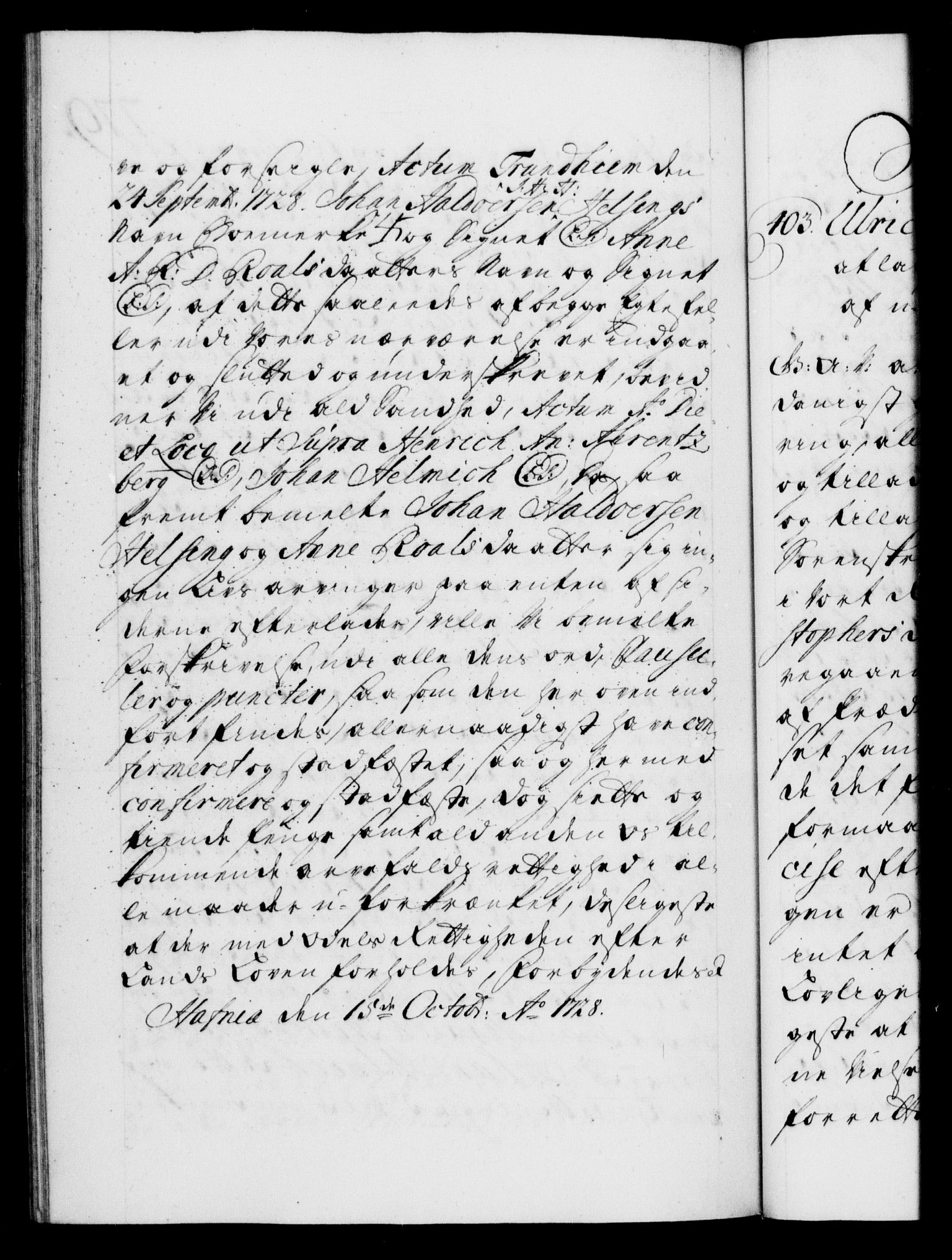 Danske Kanselli 1572-1799, AV/RA-EA-3023/F/Fc/Fca/Fcaa/L0025: Norske registre, 1726-1728, p. 779b