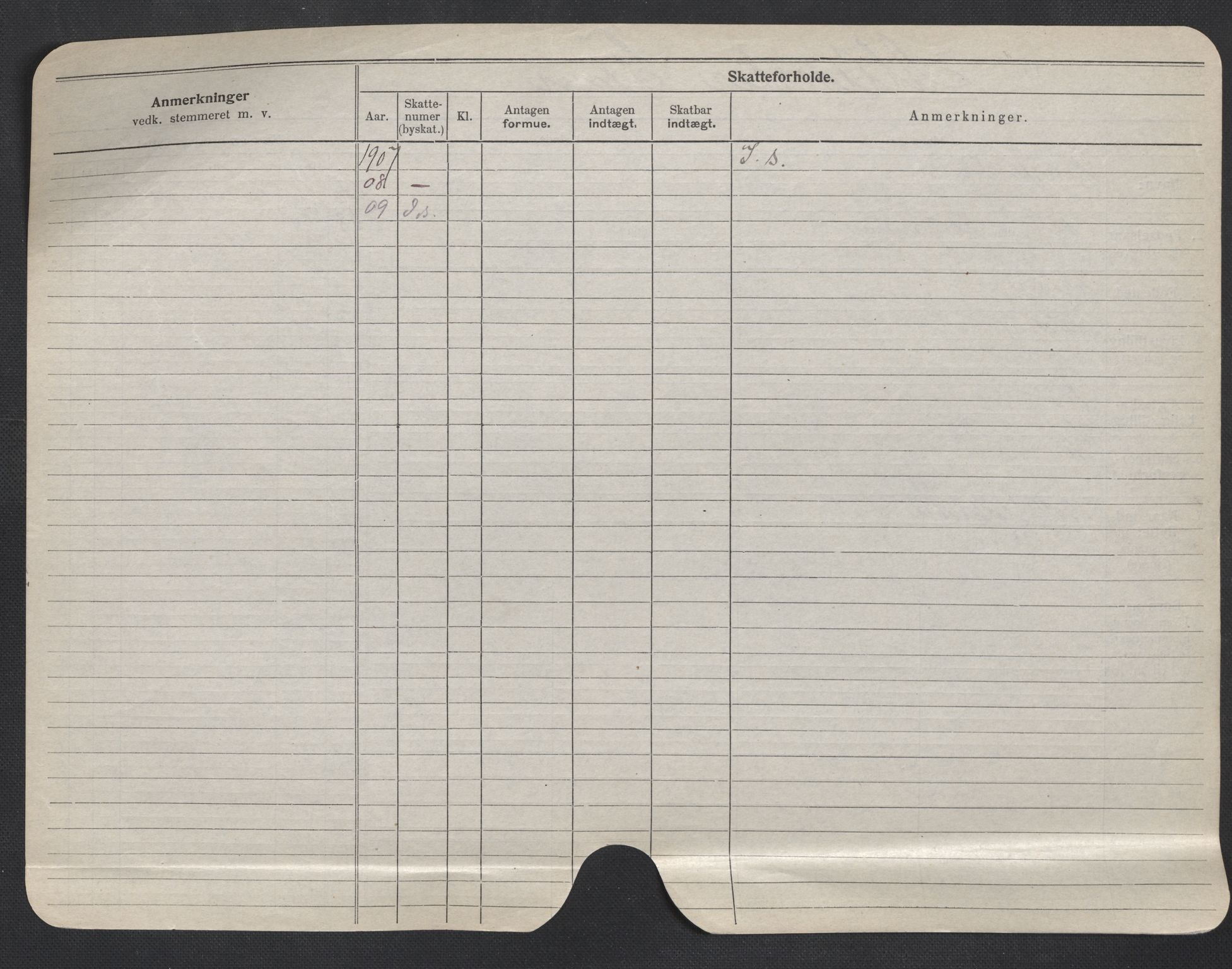 Oslo folkeregister, Registerkort, AV/SAO-A-11715/F/Fa/Fac/L0007: Menn, 1906-1914, p. 927b