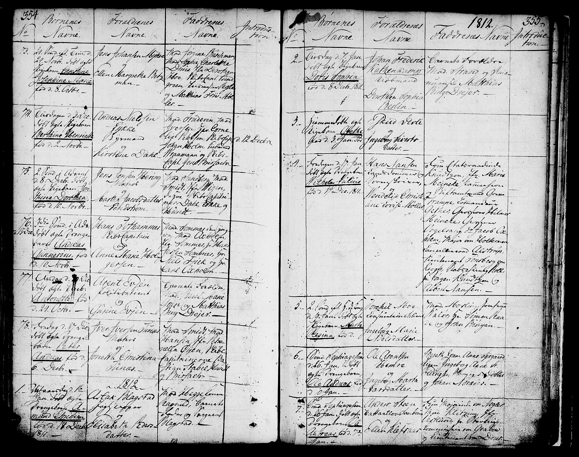 Ministerialprotokoller, klokkerbøker og fødselsregistre - Sør-Trøndelag, SAT/A-1456/602/L0104: Parish register (official) no. 602A02, 1774-1814, p. 354-355