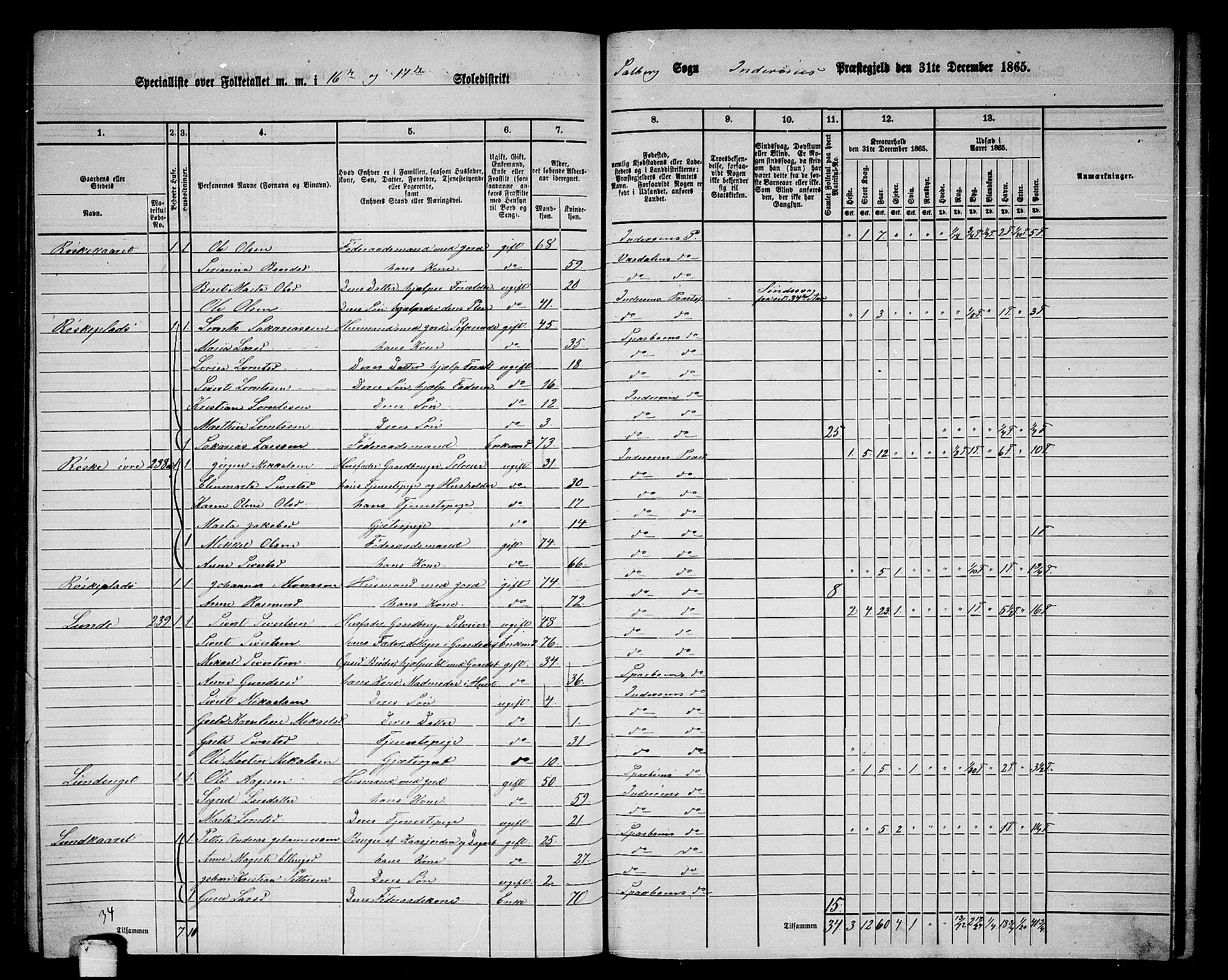 RA, 1865 census for Inderøy, 1865, p. 211