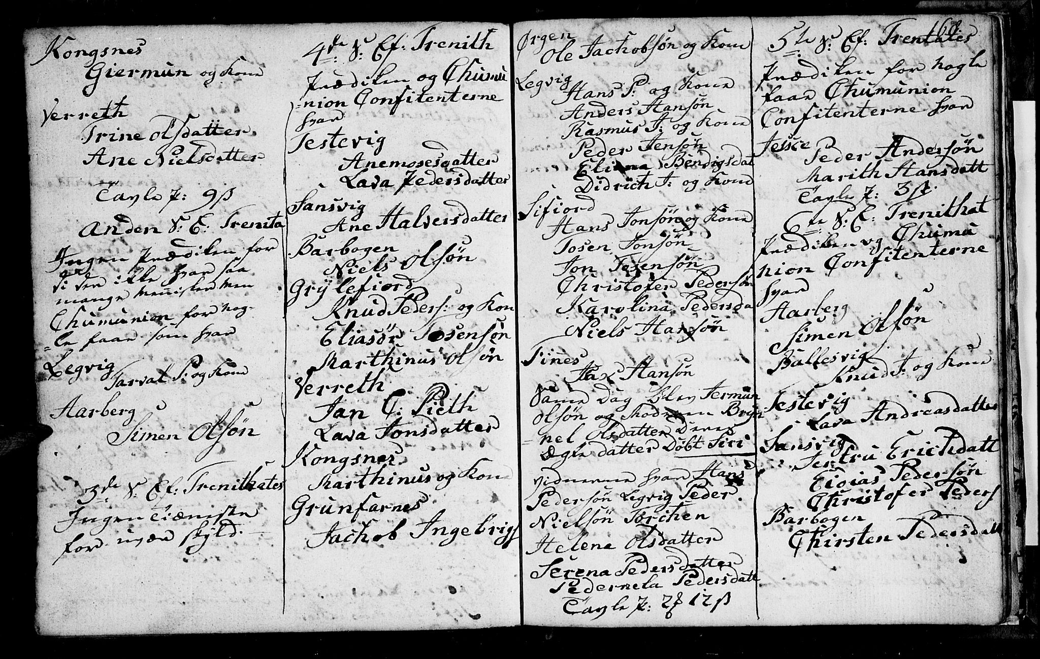 Berg sokneprestkontor, AV/SATØ-S-1318/G/Ga/Gab/L0010klokker: Parish register (copy) no. 10, 1783-1811, p. 168