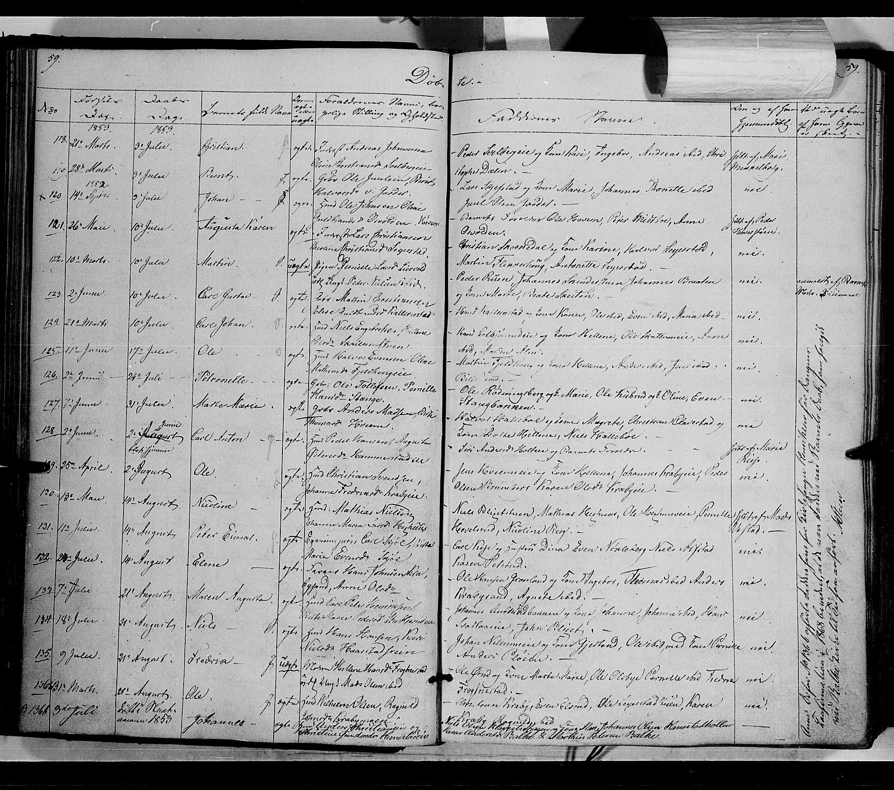 Østre Toten prestekontor, SAH/PREST-104/H/Ha/Haa/L0003: Parish register (official) no. 3, 1848-1856, p. 59