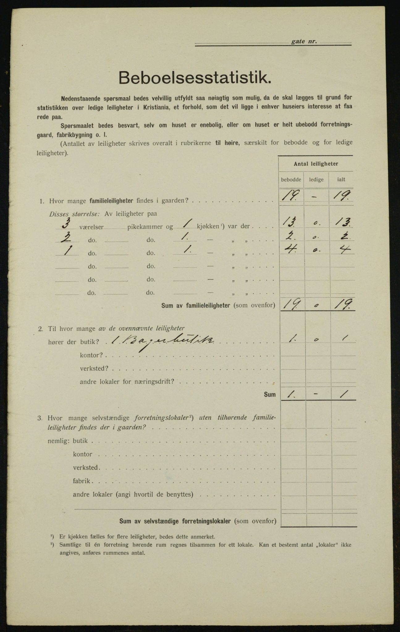 OBA, Municipal Census 1912 for Kristiania, 1912, p. 10184