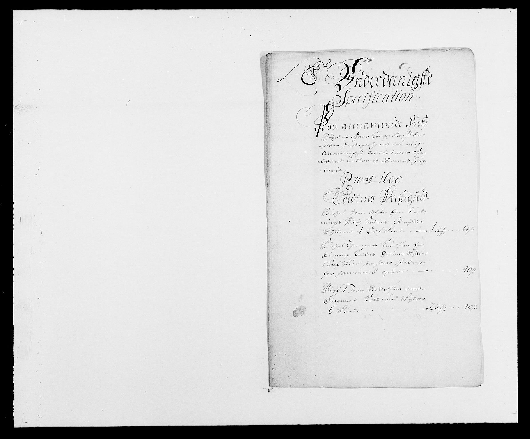 Rentekammeret inntil 1814, Reviderte regnskaper, Fogderegnskap, RA/EA-4092/R18/L1287: Fogderegnskap Hadeland, Toten og Valdres, 1688, p. 204