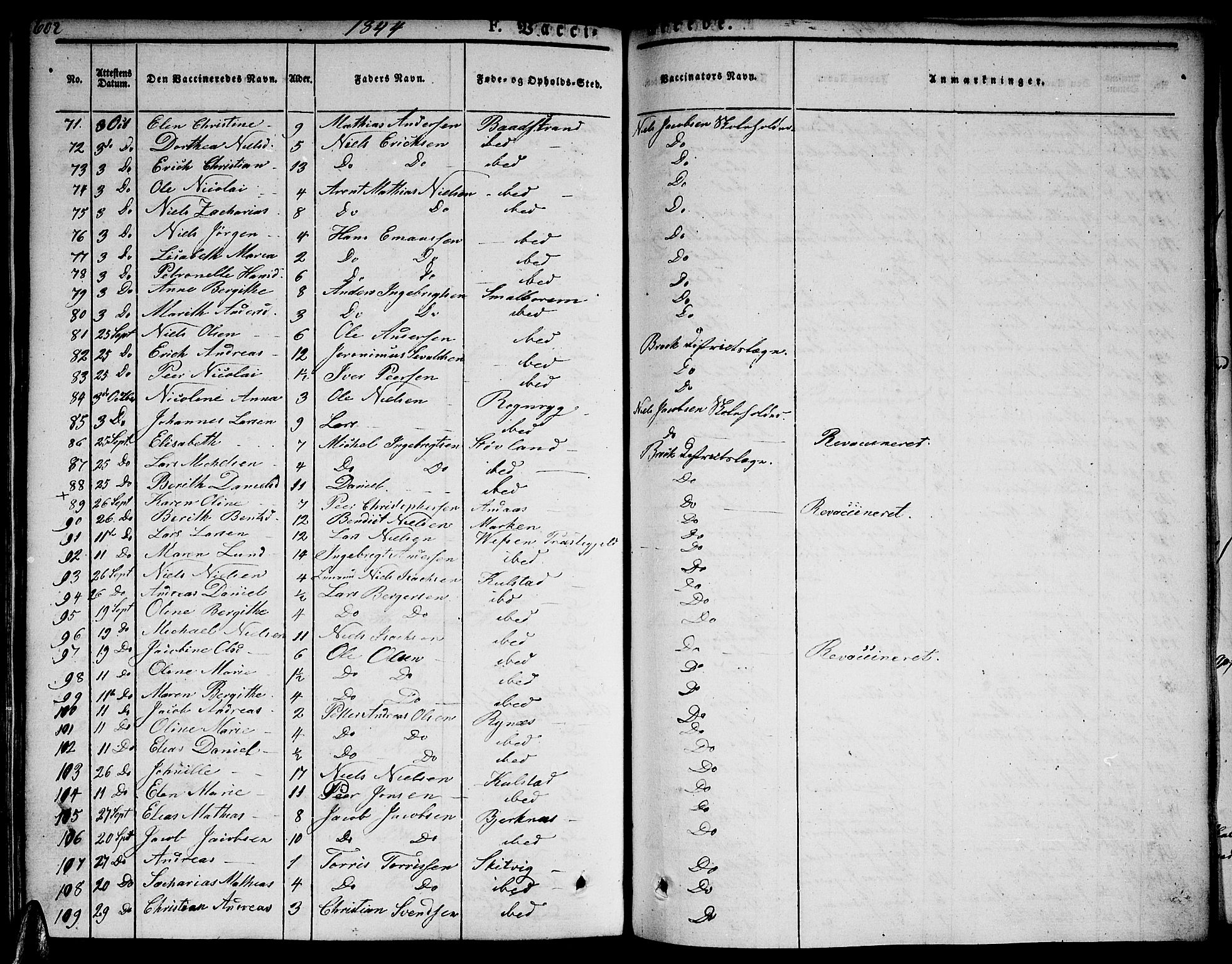 Ministerialprotokoller, klokkerbøker og fødselsregistre - Nordland, AV/SAT-A-1459/820/L0290: Parish register (official) no. 820A11, 1826-1845, p. 602