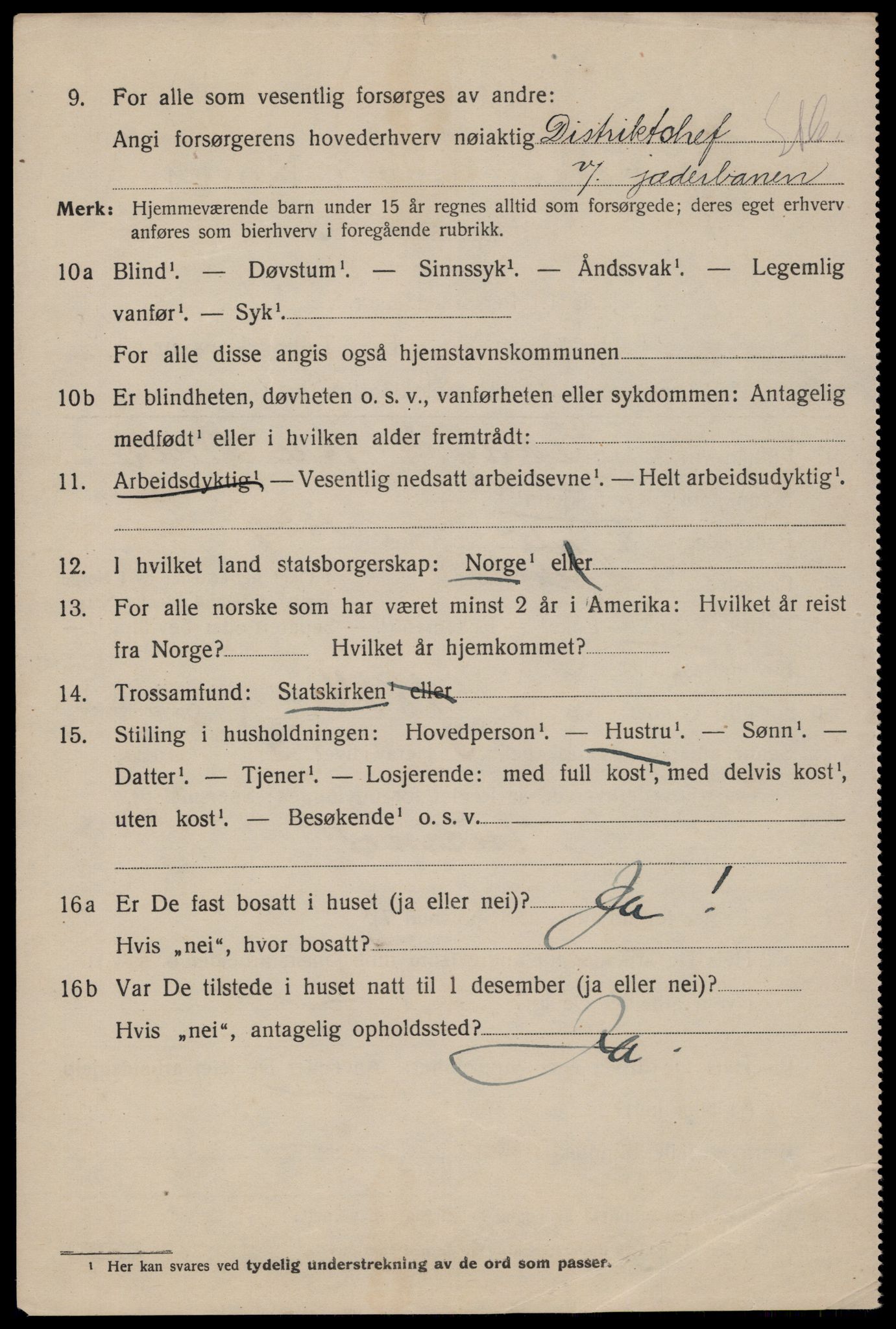 SAST, 1920 census for Stavanger, 1920, p. 75215